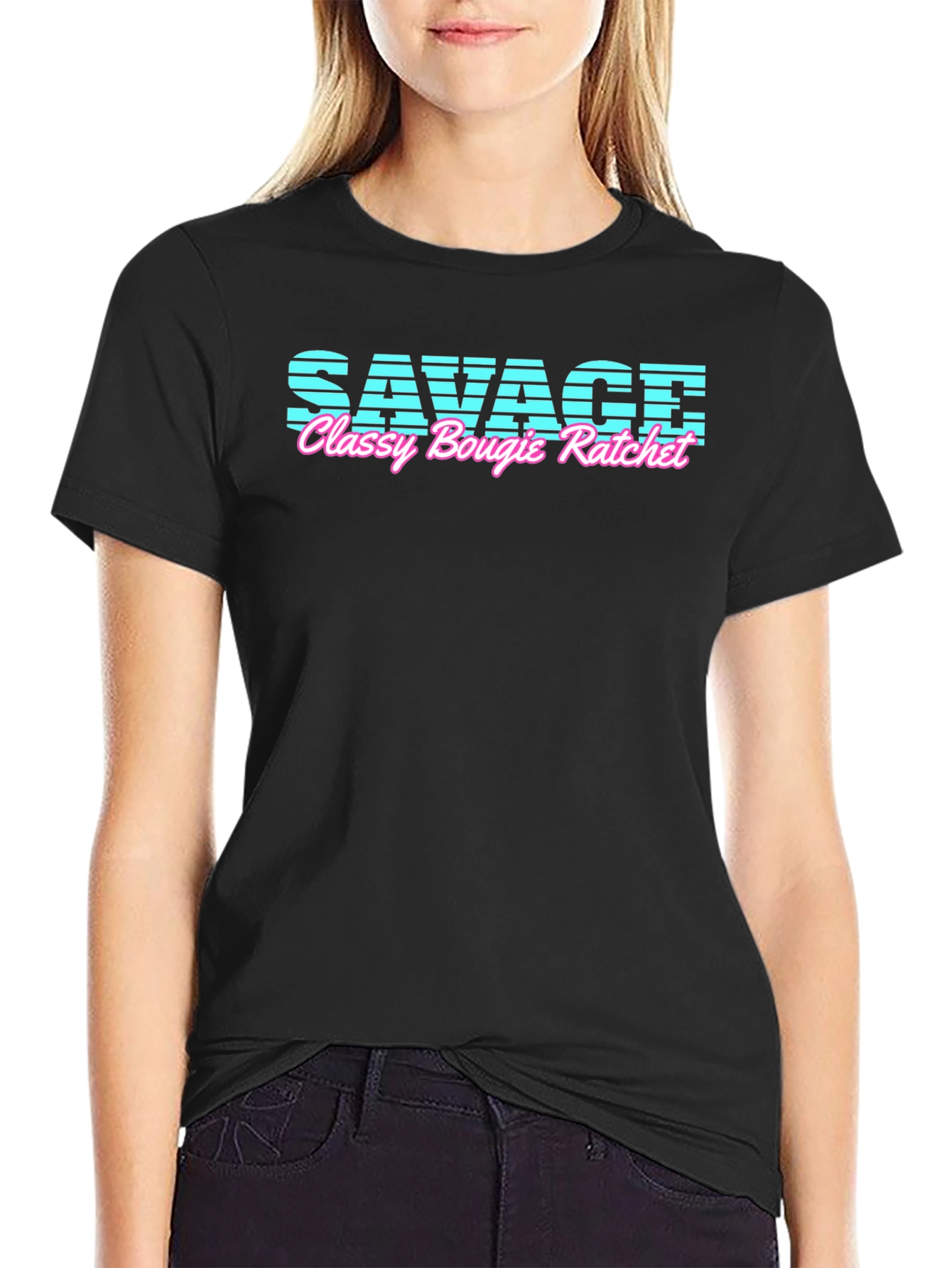 Savage Classy Bougie Ratchet Black T-Shirt