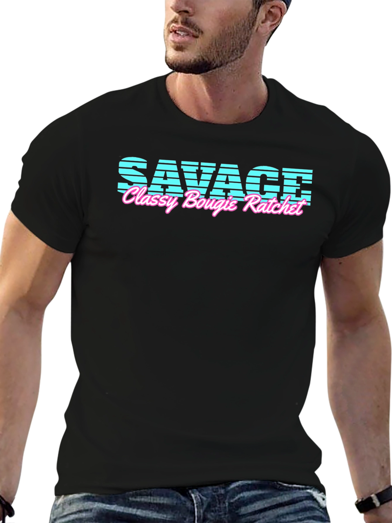 Savage Classy Bougie Ratchet Black T-Shirt