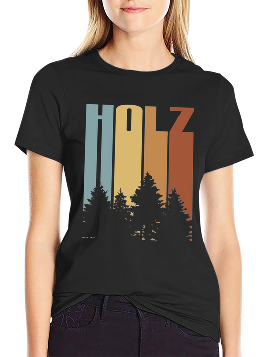 Holz Tree Graphic Tee - Retro Style