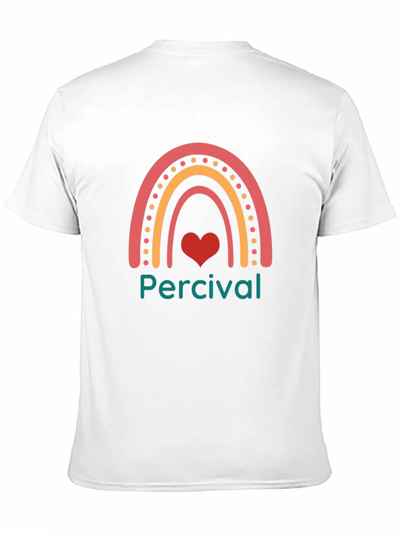 Percival Rainbow Heart T-Shirt - Black