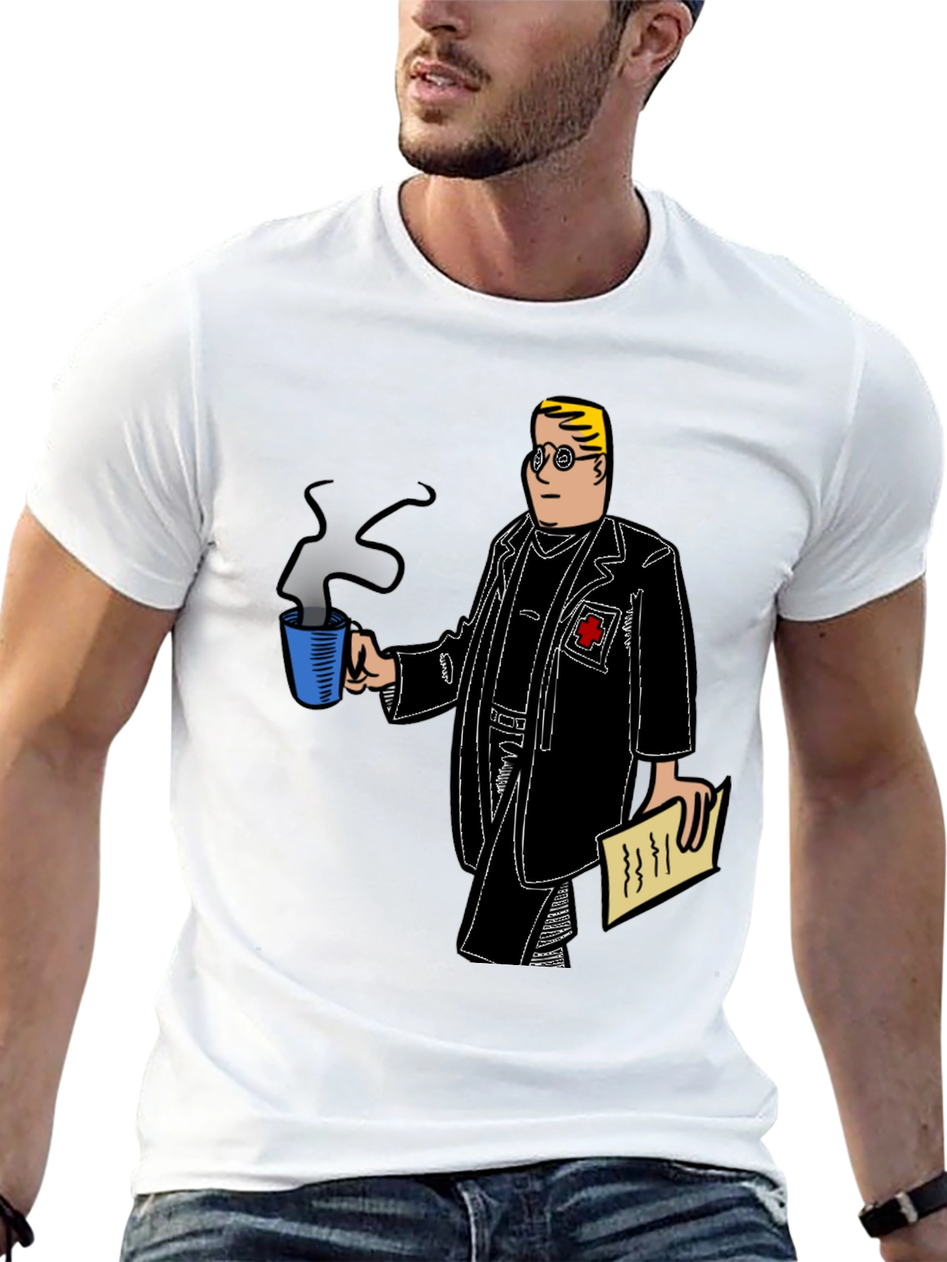 Doctor Graphic Tee - Coffee & Notes