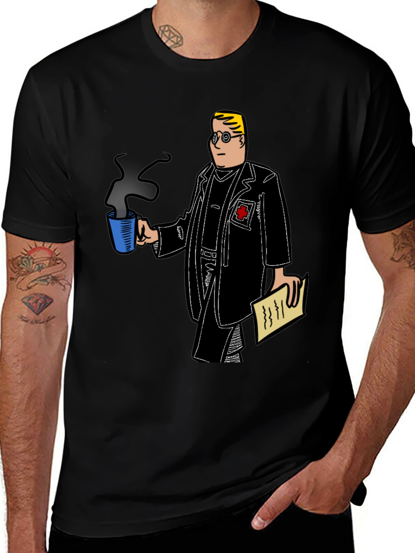 Doctor Graphic Tee - Coffee & Notes