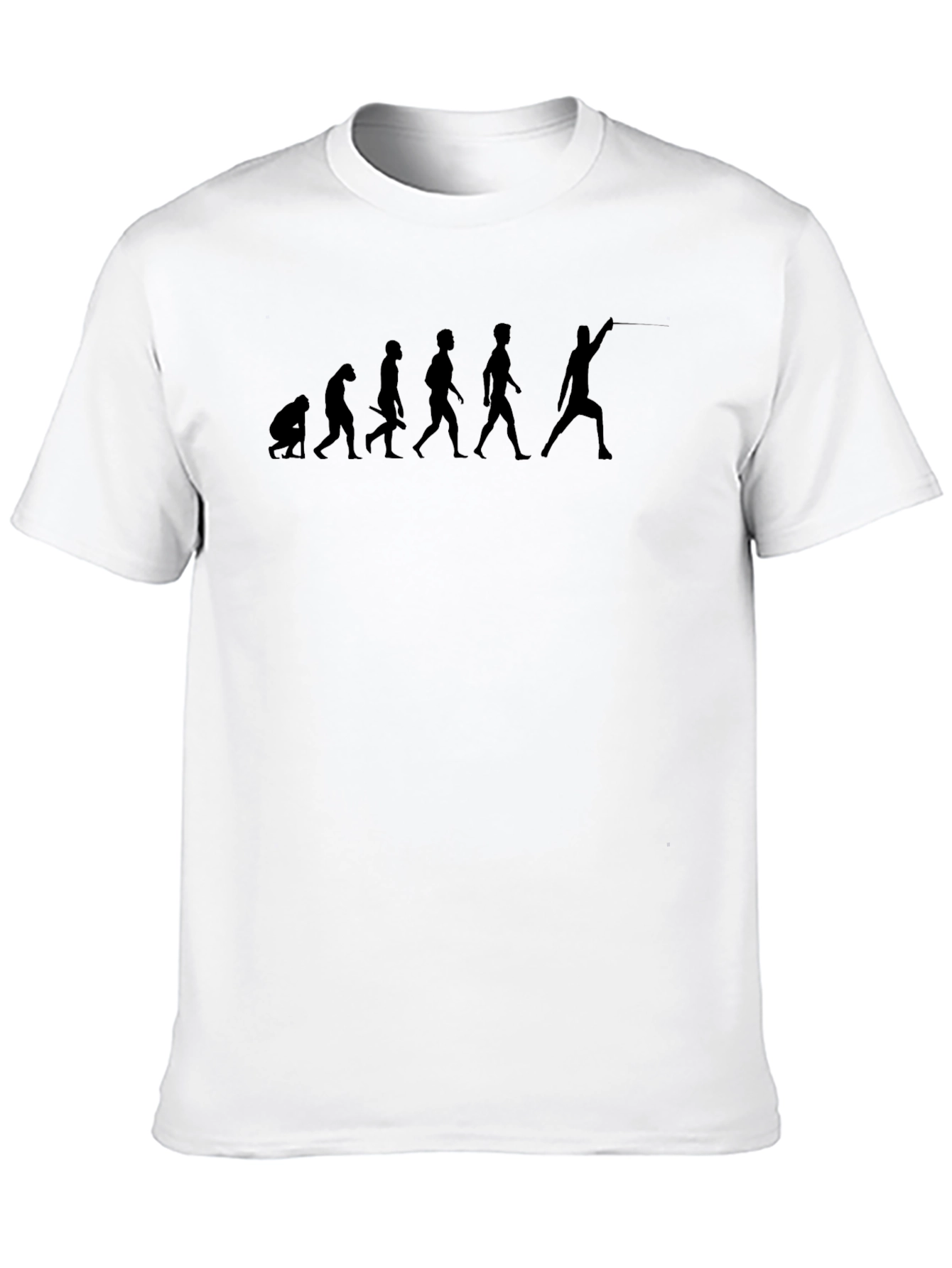 Fencing Evolution Graphic Tee - Black