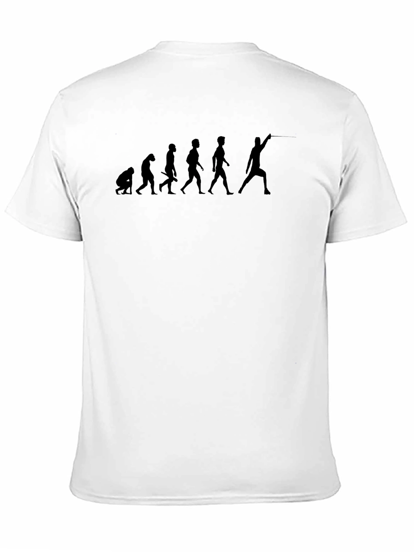 Fencing Evolution Graphic Tee - Black