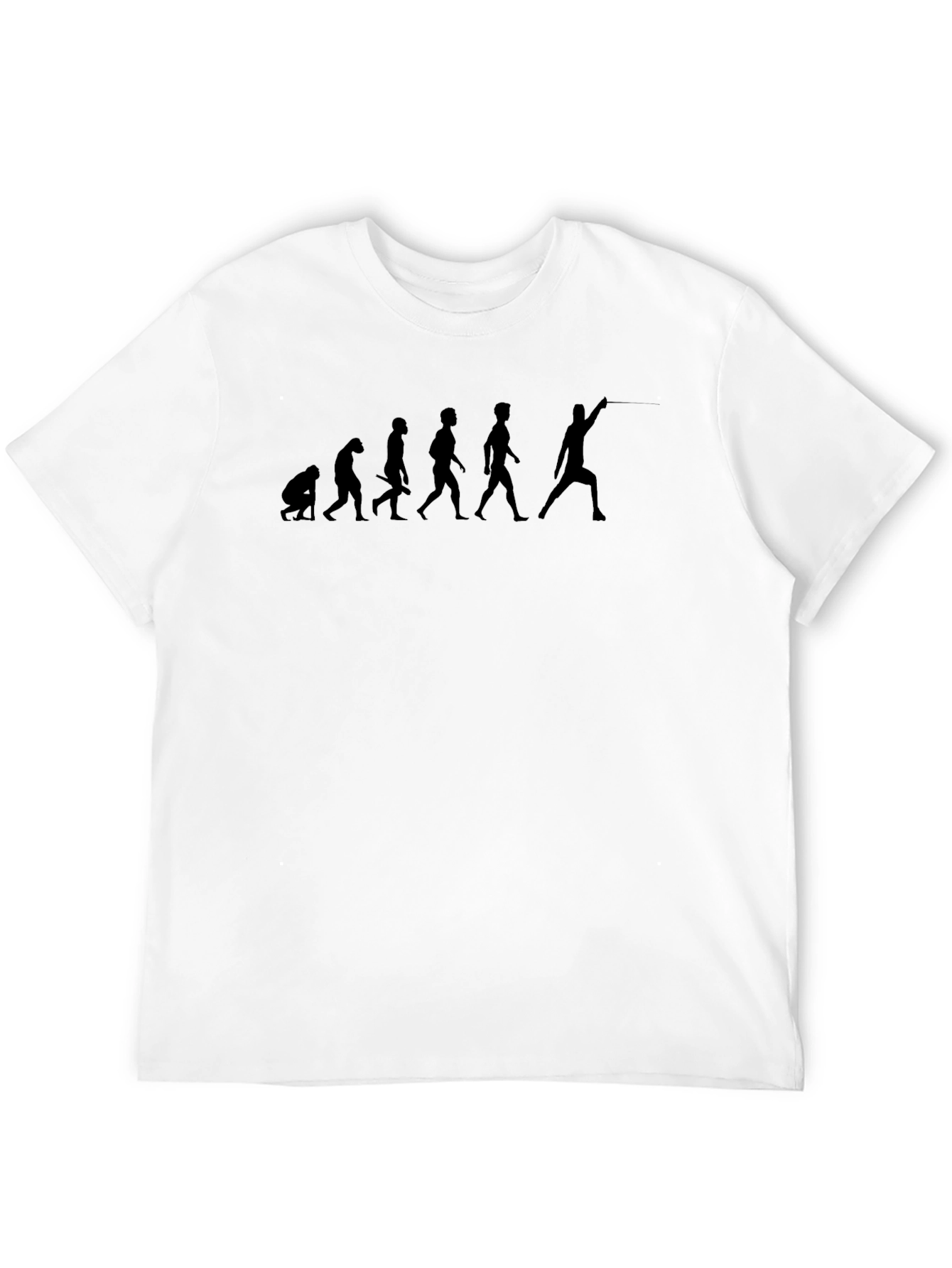 Fencing Evolution Graphic Tee - Black