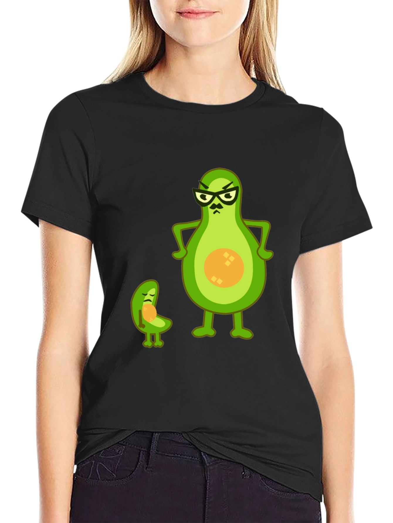 Avocado Dad and Son Graphic Tee - Black