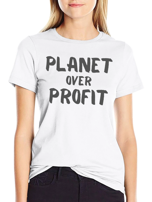 Planet Over Profit Graphic Tee - Eco Conscious Design