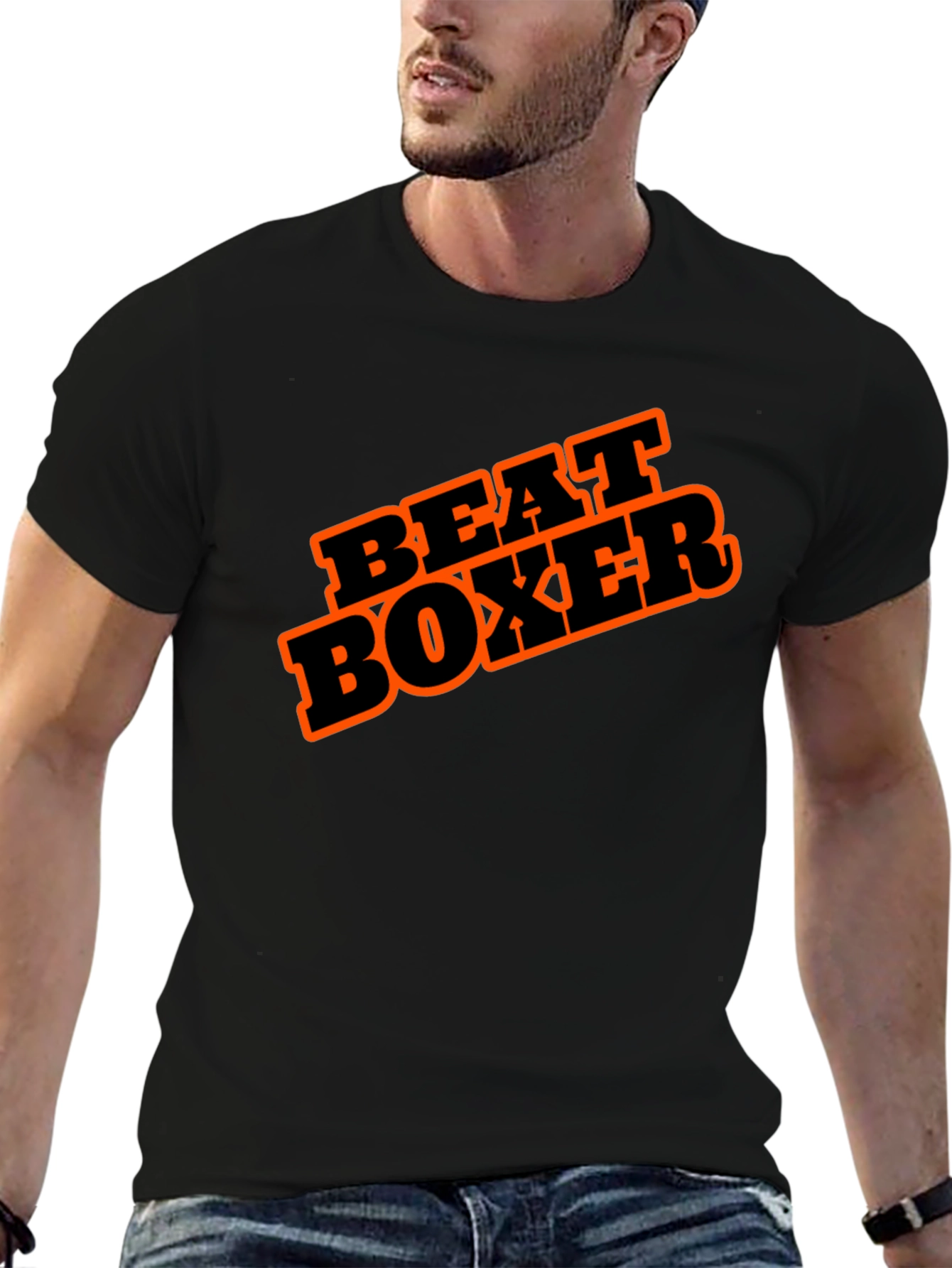 Beat Boxer Graphic Tee - Black