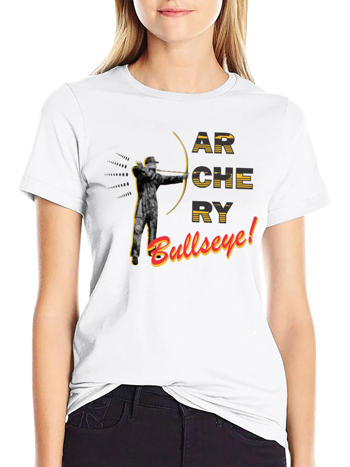 Archery Bullseye Graphic Tee - Black T-Shirt
