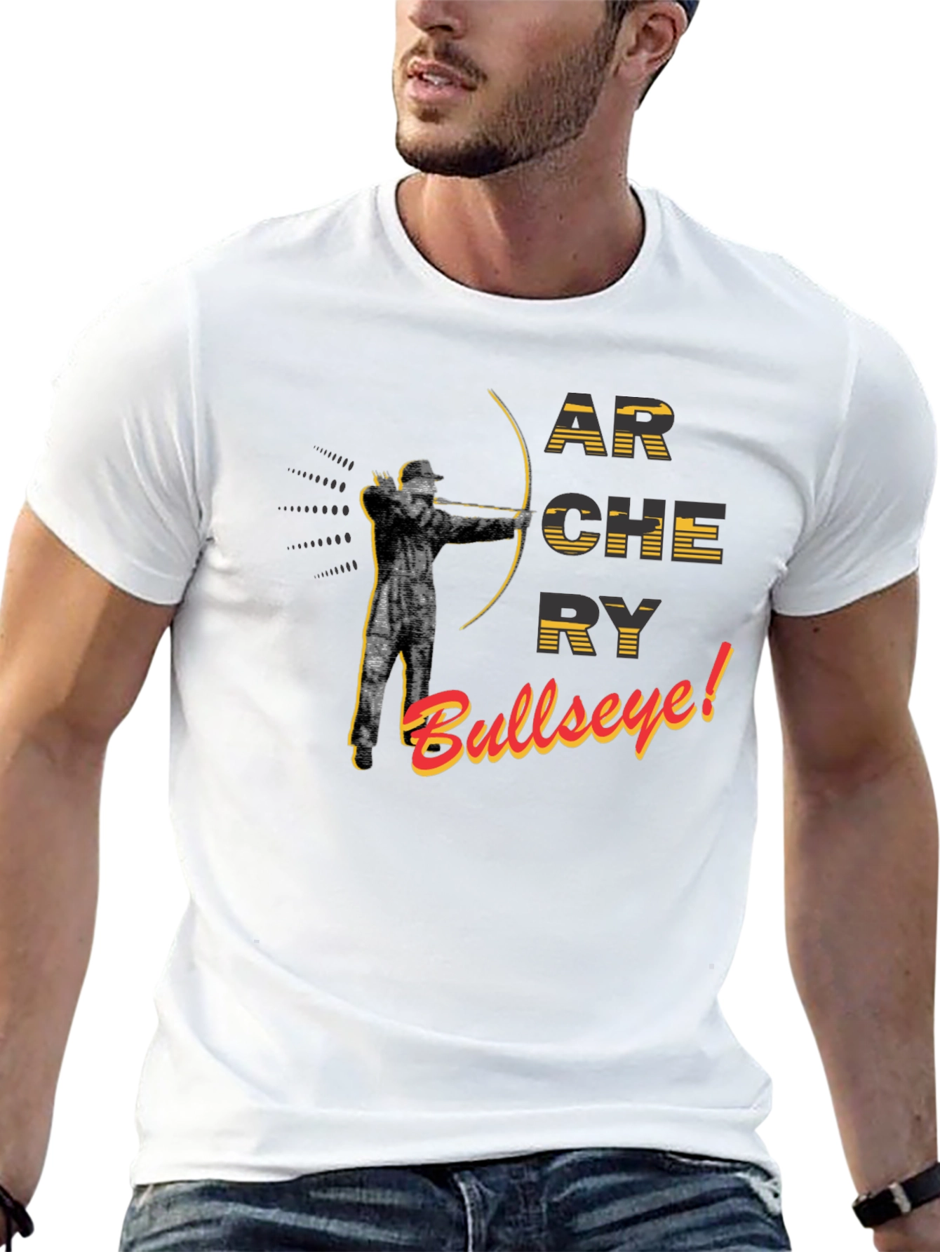 Archery Bullseye Graphic Tee - Black T-Shirt