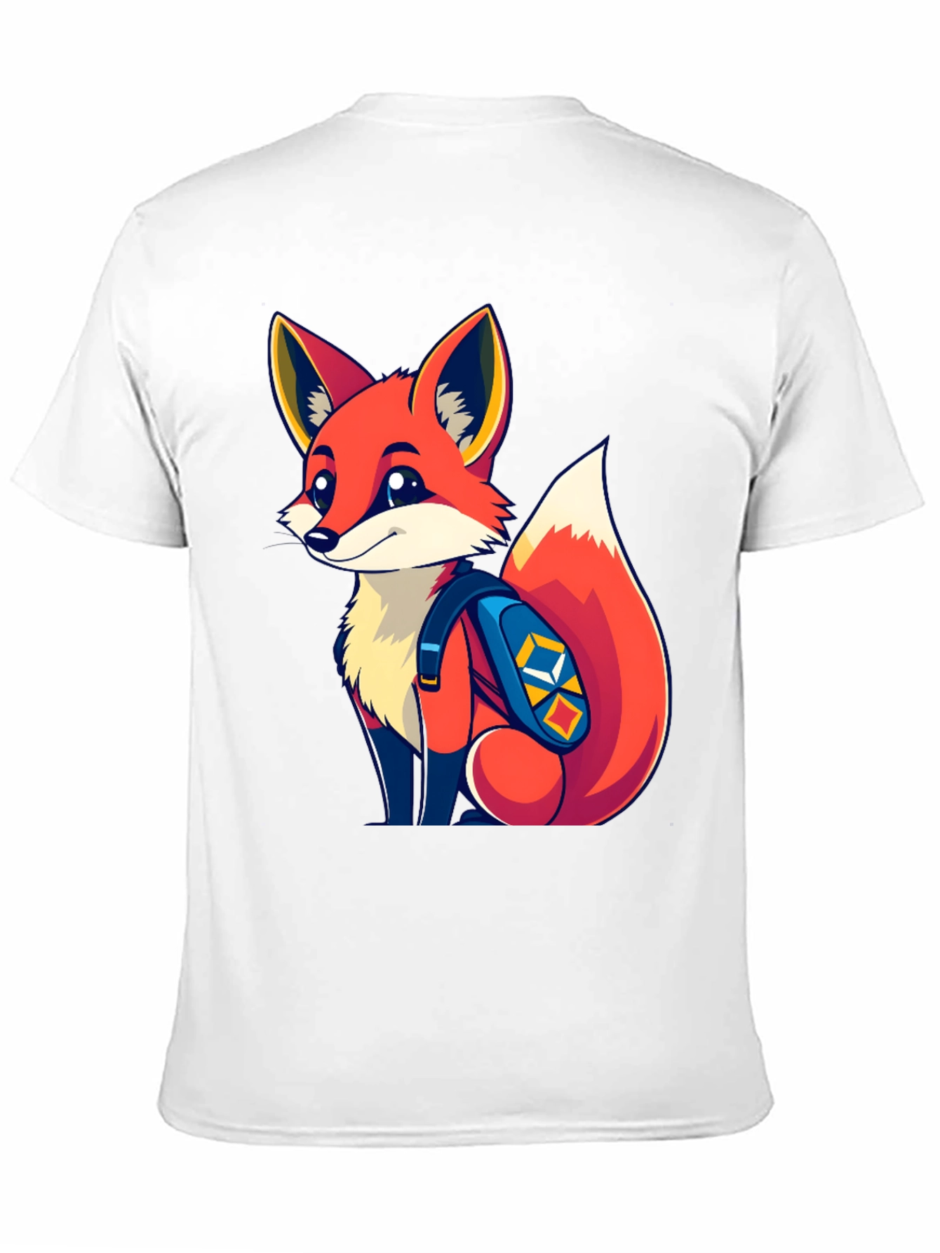 Fox with Backpack Graphic Tee