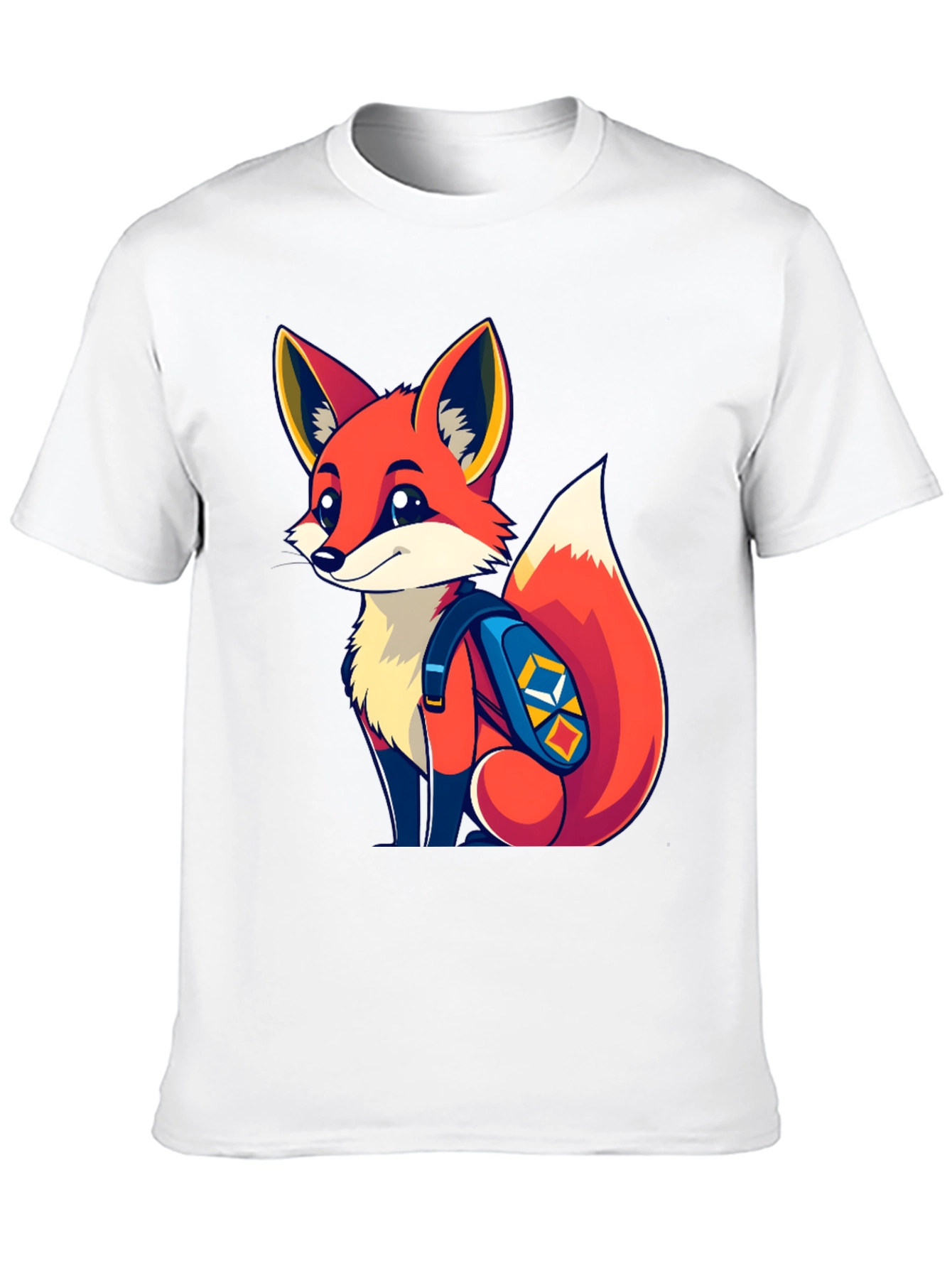 Fox with Backpack Graphic Tee