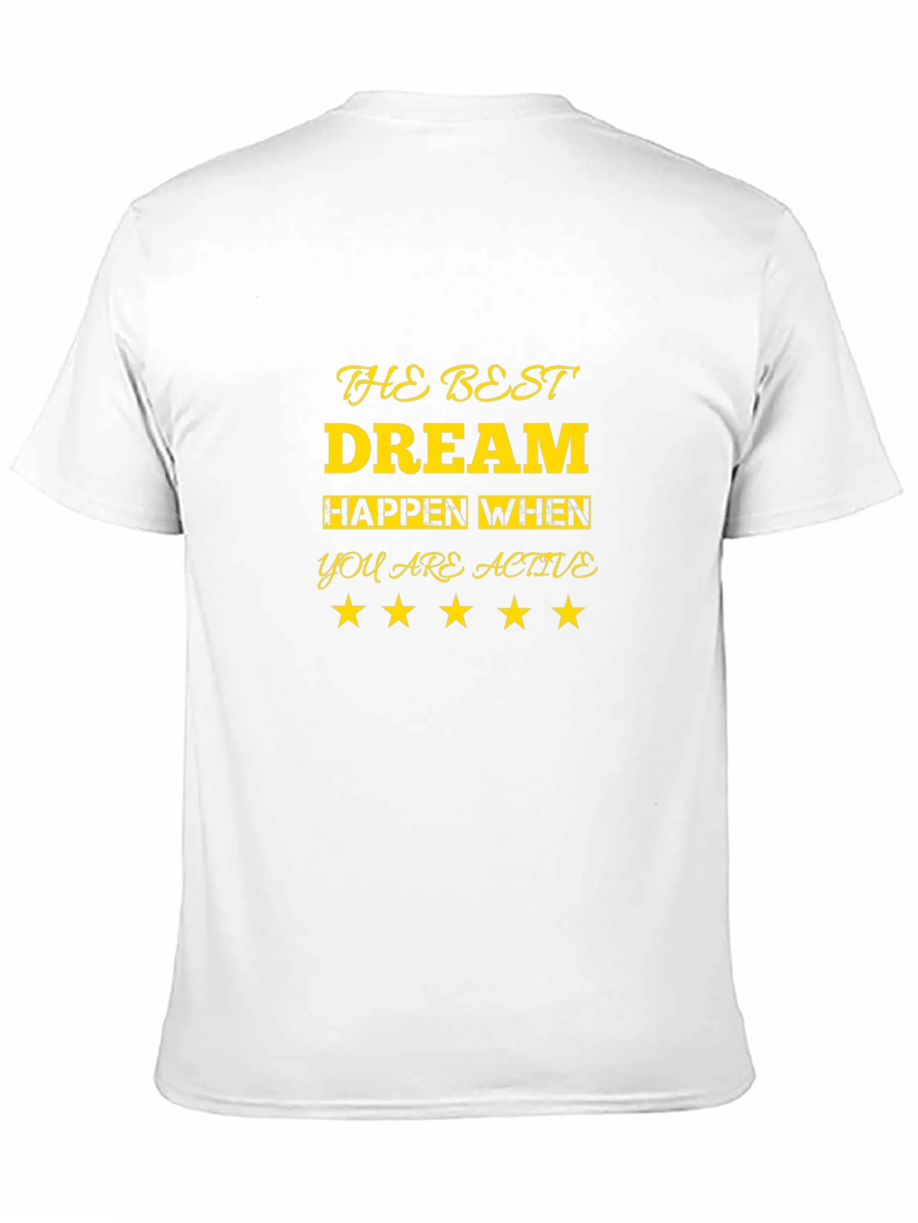 Inspirational Dream Active Black T-Shirt
