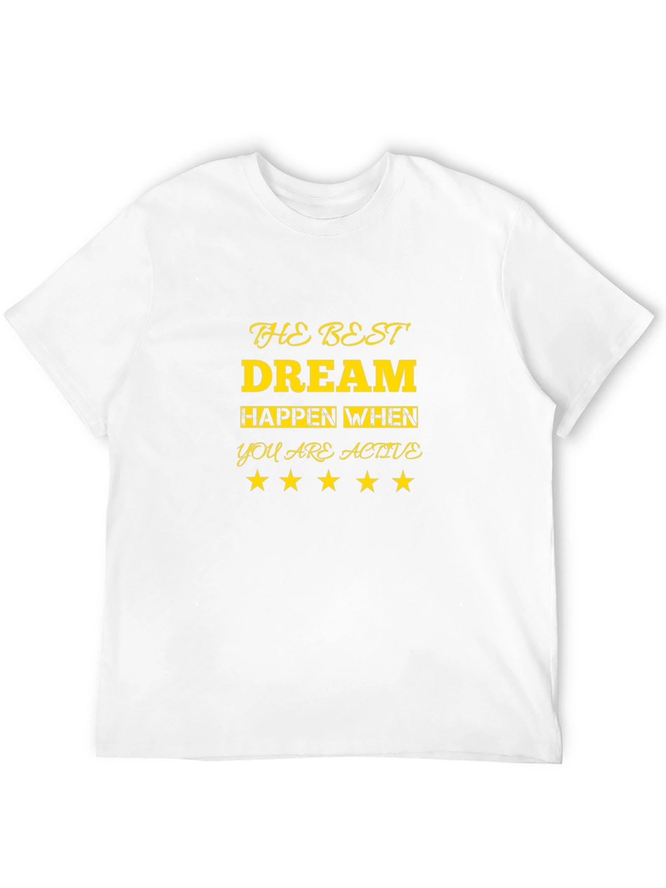 Inspirational Dream Active Black T-Shirt