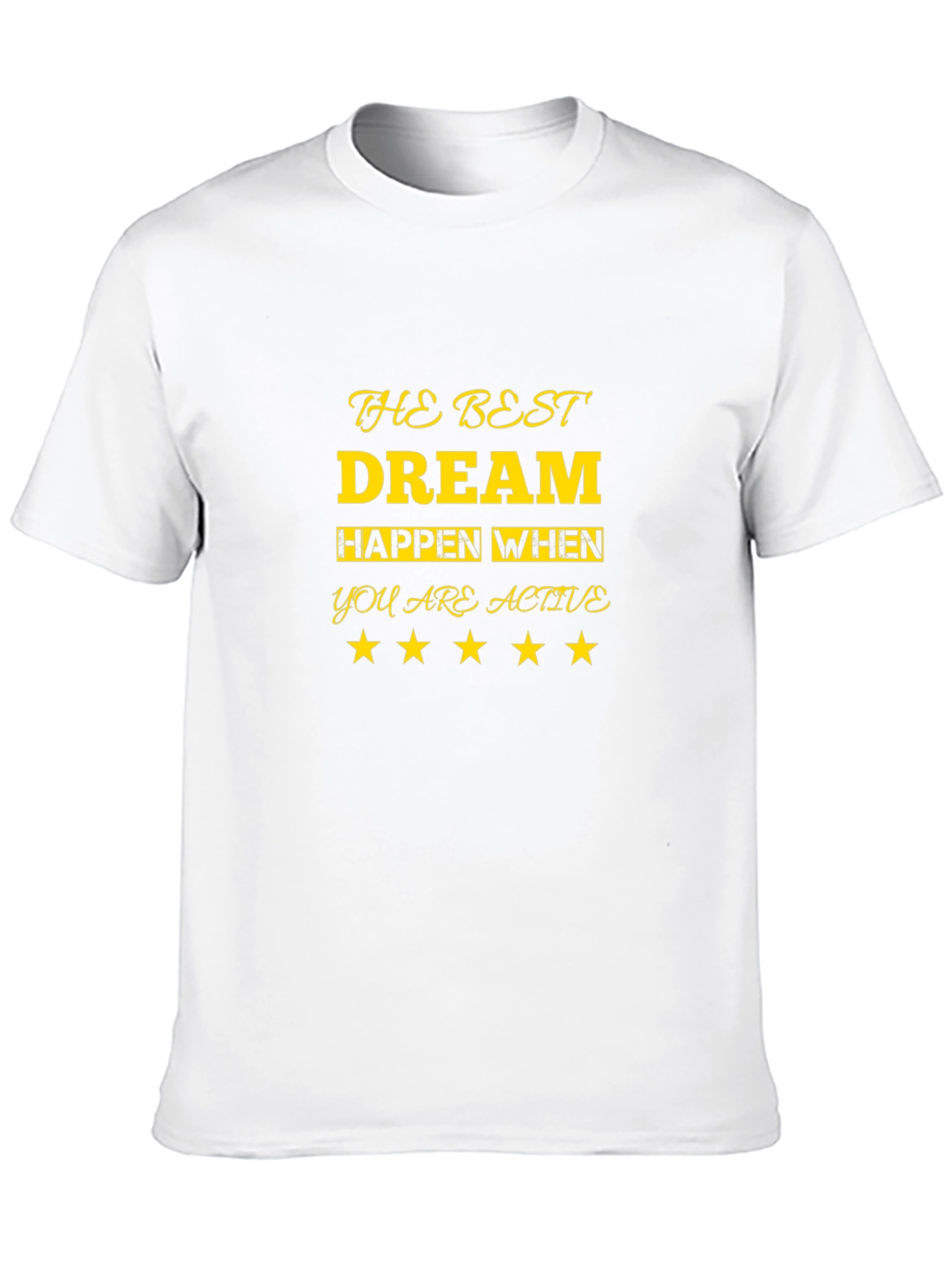 Inspirational Dream Active Black T-Shirt