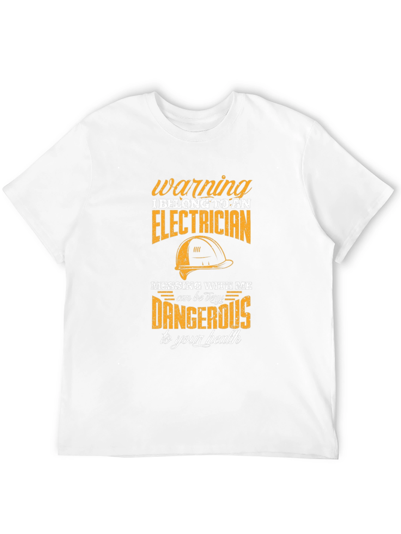 Electrician Warning T-Shirt - Funny Bold Design