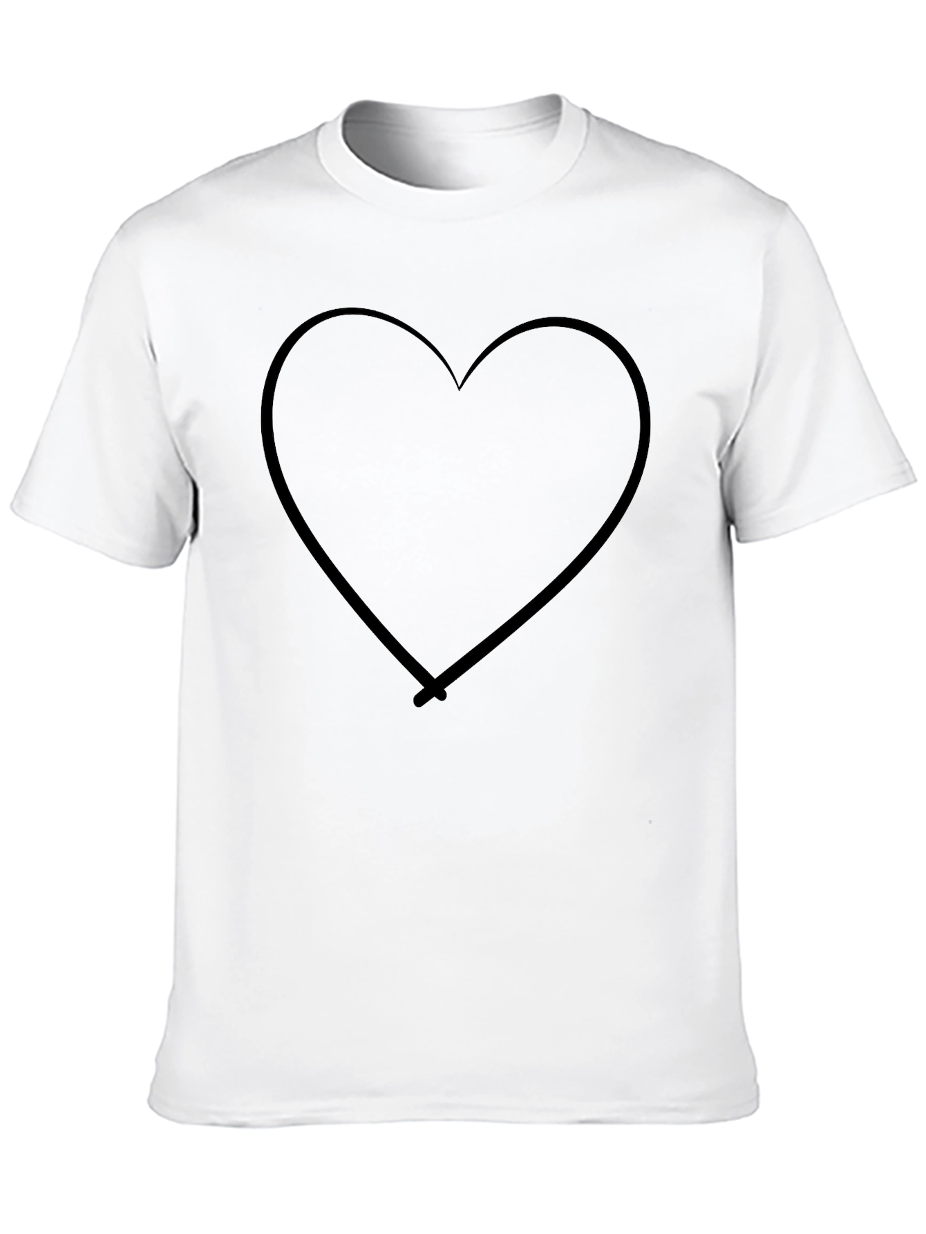 Heart Graphic Black T-Shirt