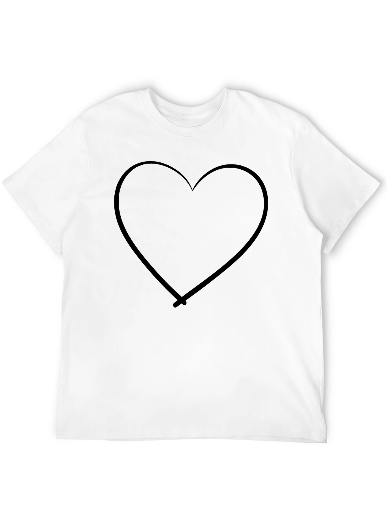 Heart Graphic Black T-Shirt