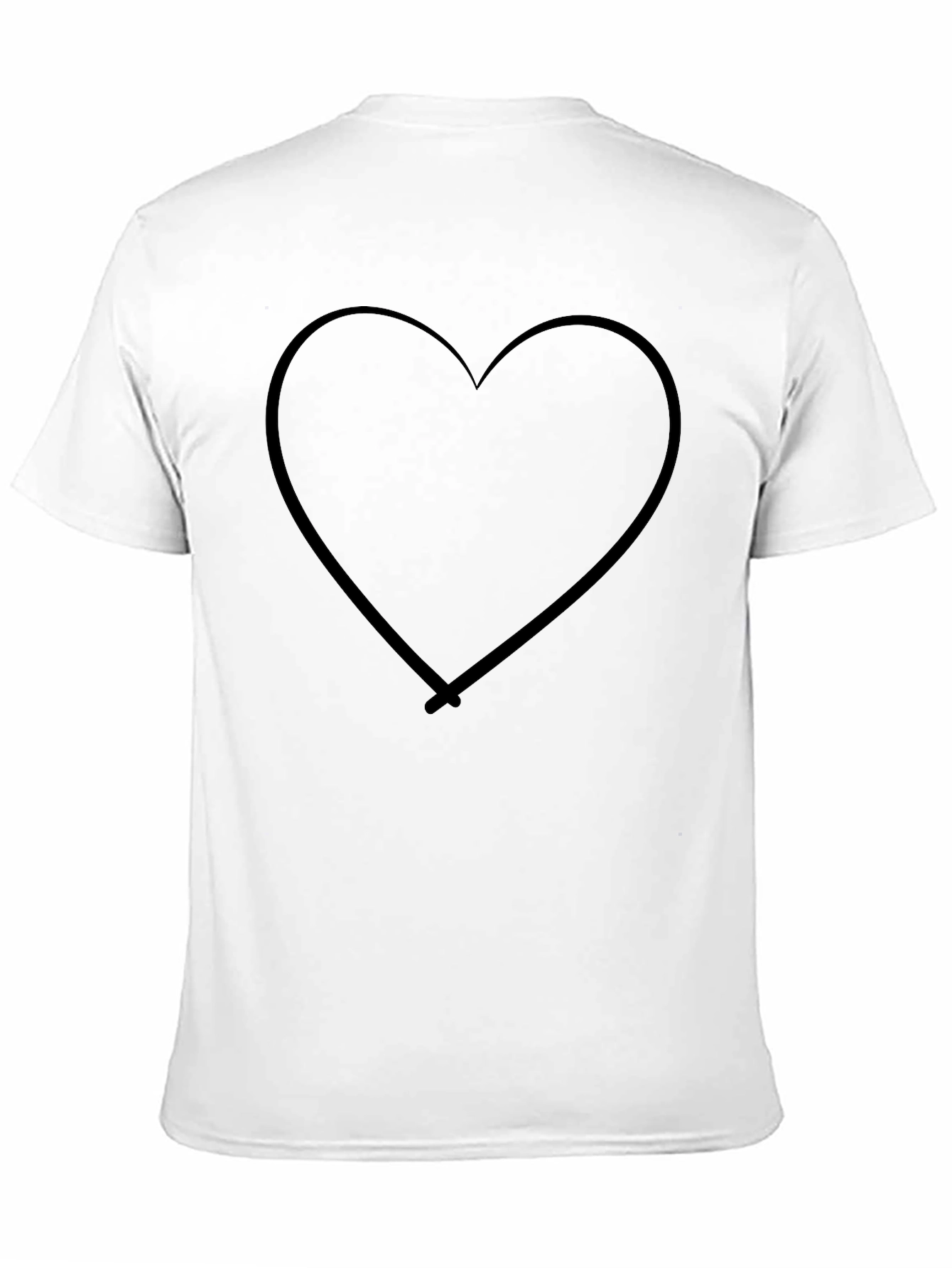 Heart Graphic Black T-Shirt