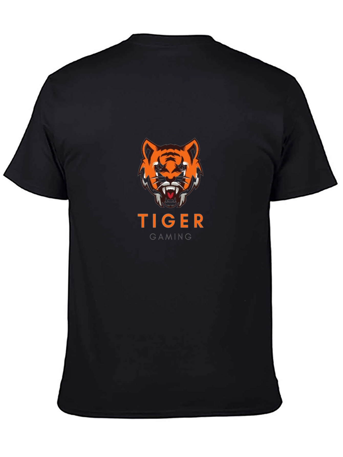 Tiger Gaming Graphic Black T-Shirt
