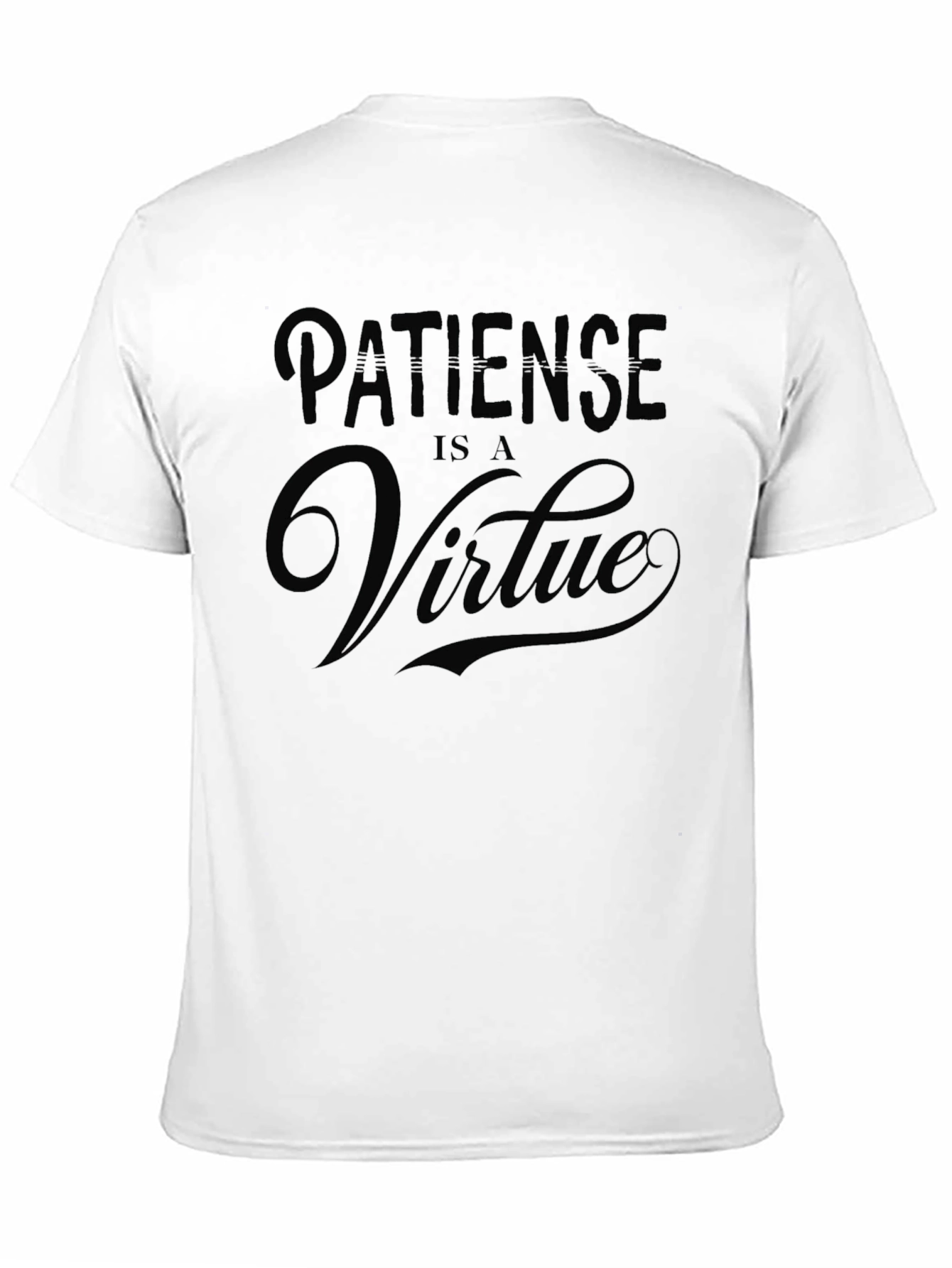 Patience is a Virtue Black T-Shirt