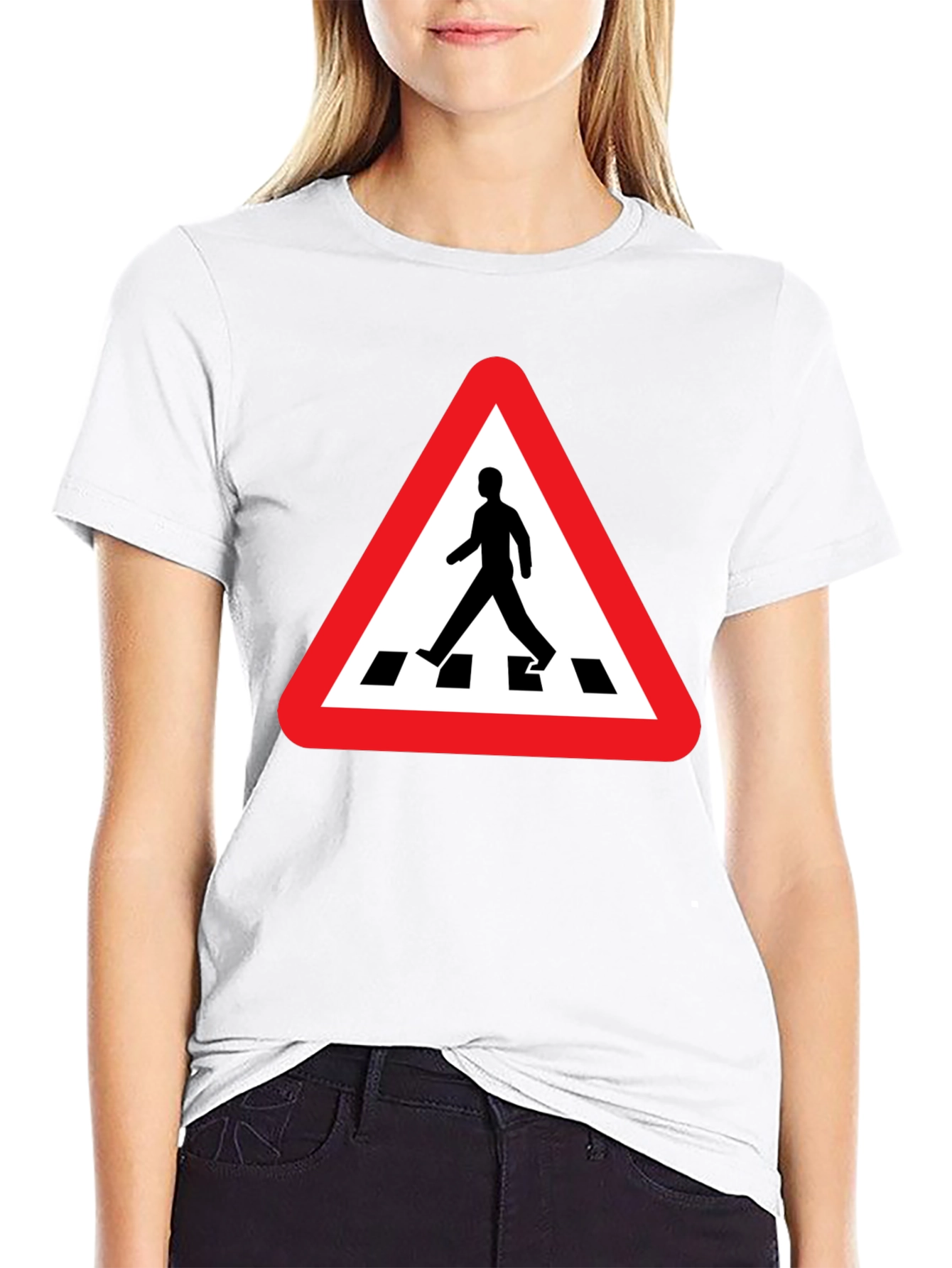 Pedestrian Crossing Black T-Shirt