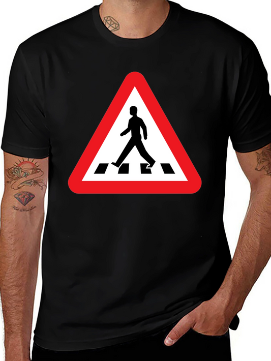 Pedestrian Crossing Black T-Shirt