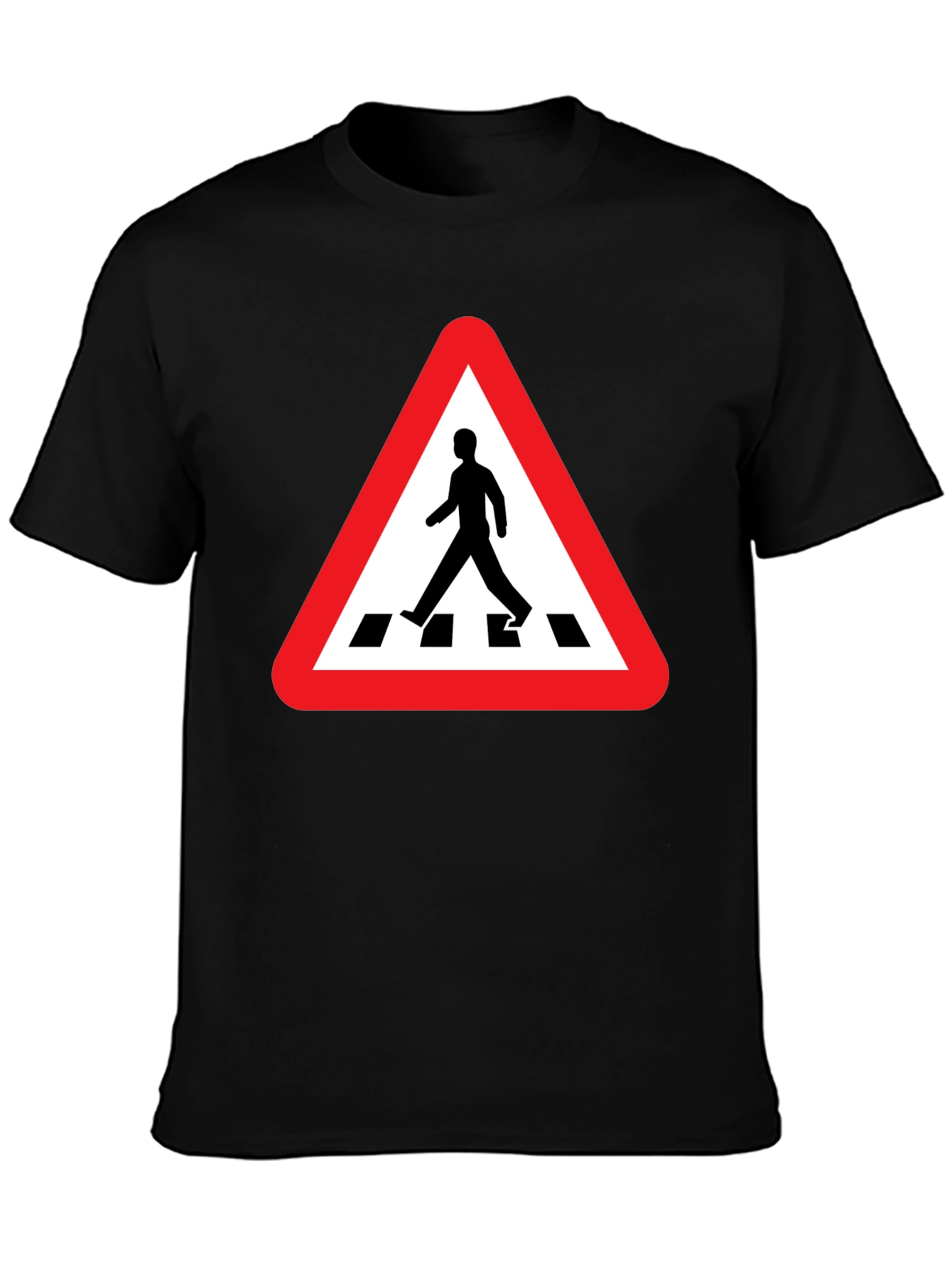 Pedestrian Crossing Black T-Shirt