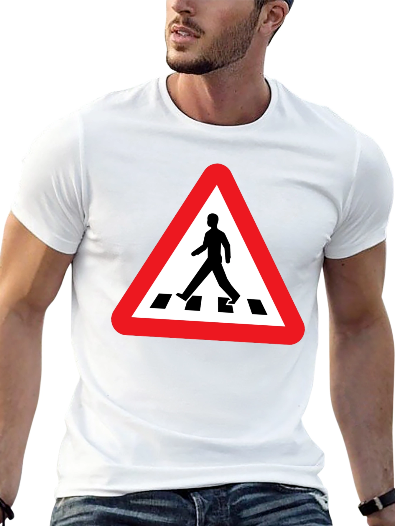 Pedestrian Crossing Black T-Shirt