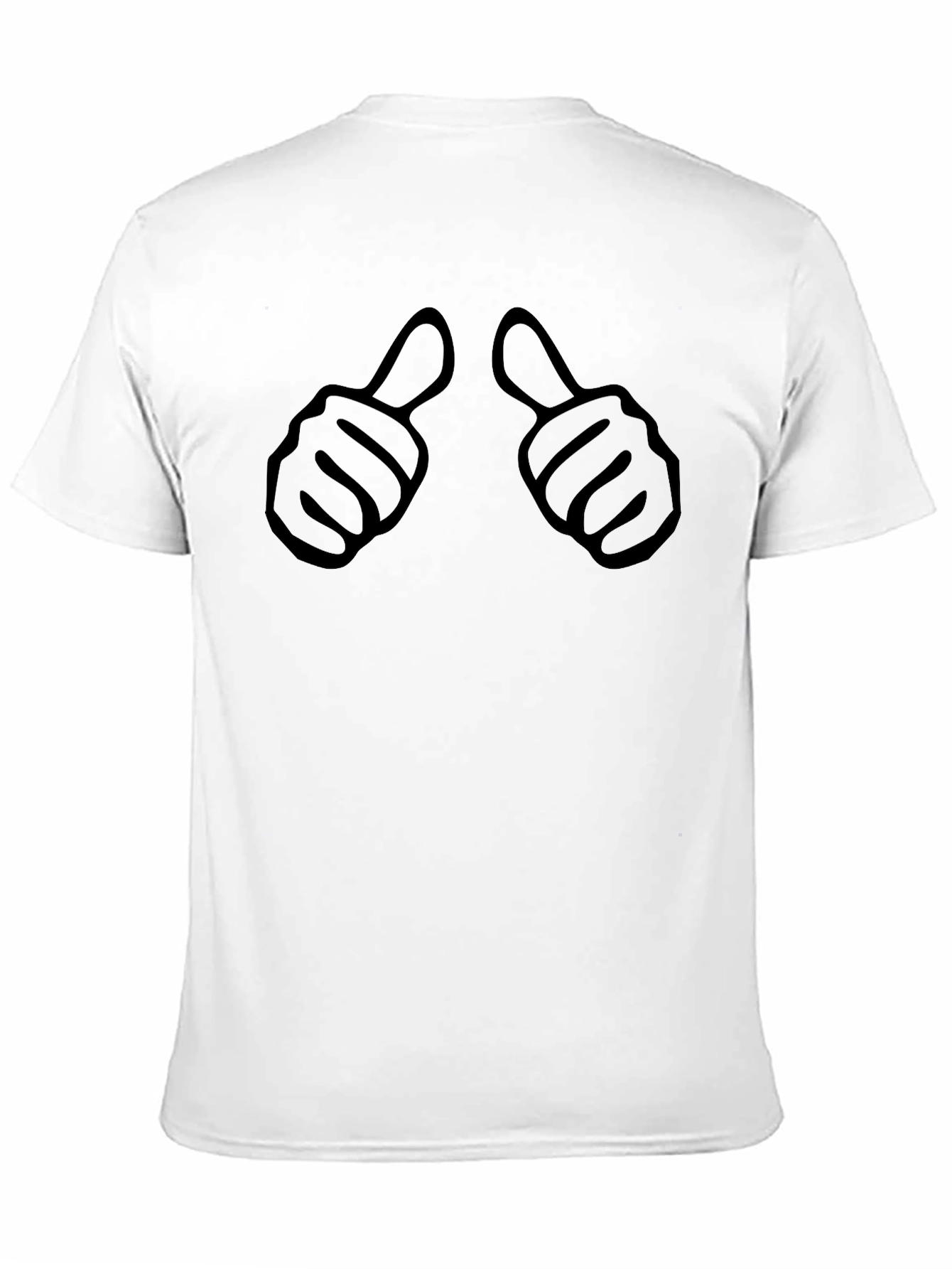 Thumbs Up Black Graphic Tee - Mens