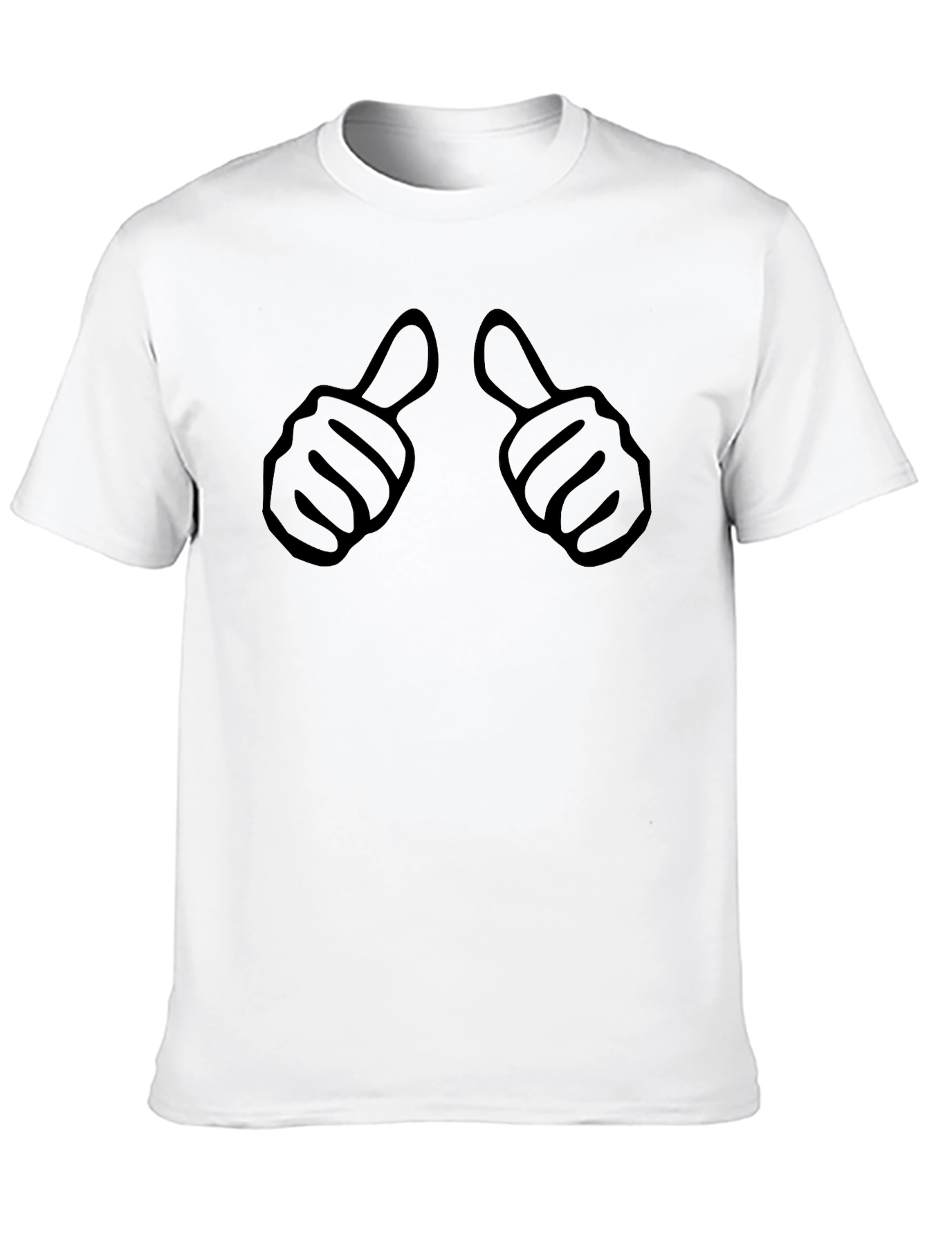 Thumbs Up Black Graphic Tee - Mens