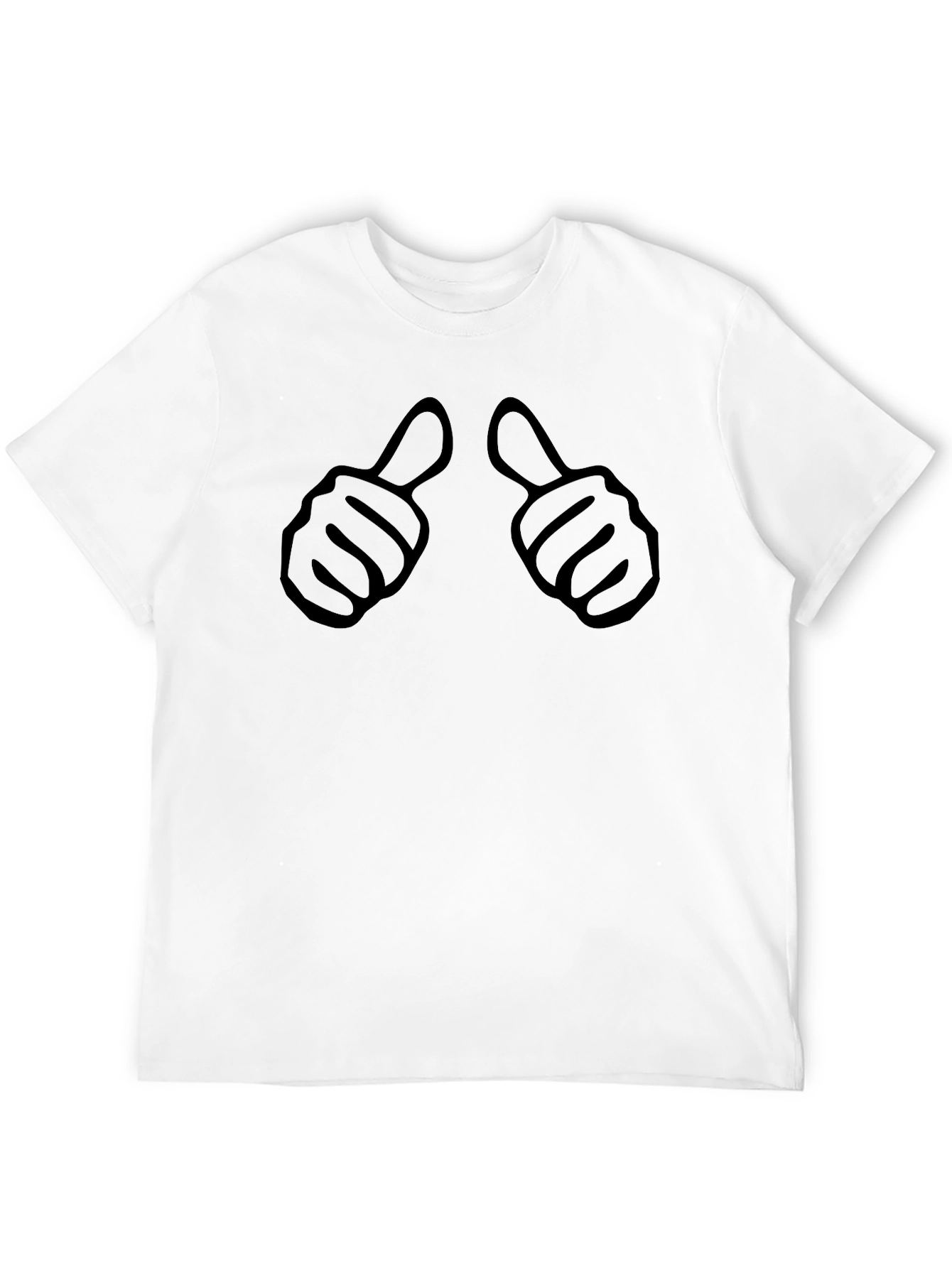 Thumbs Up Black Graphic Tee - Mens