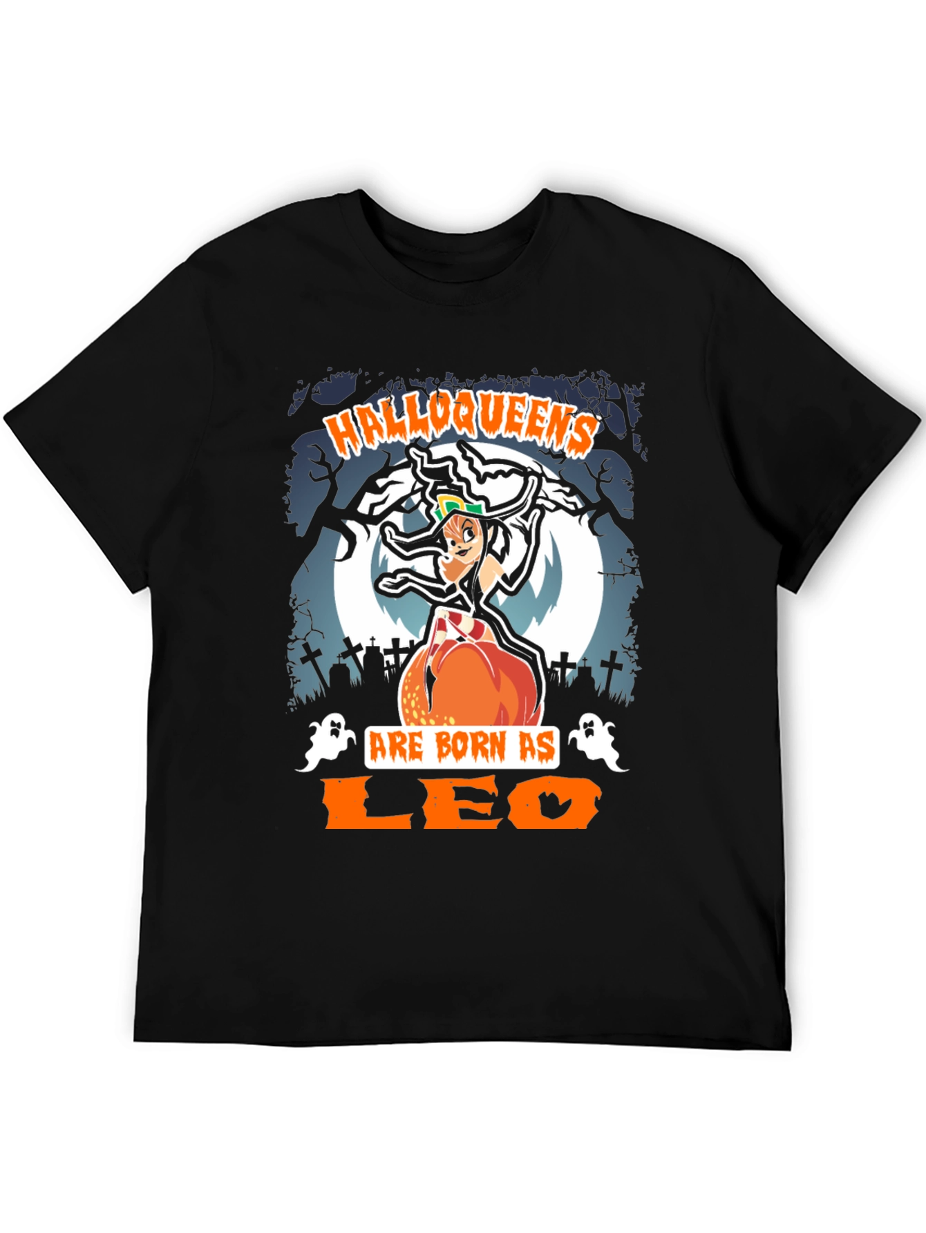 Halloqueens Leo T-Shirt: Halloween Zodiac Tee