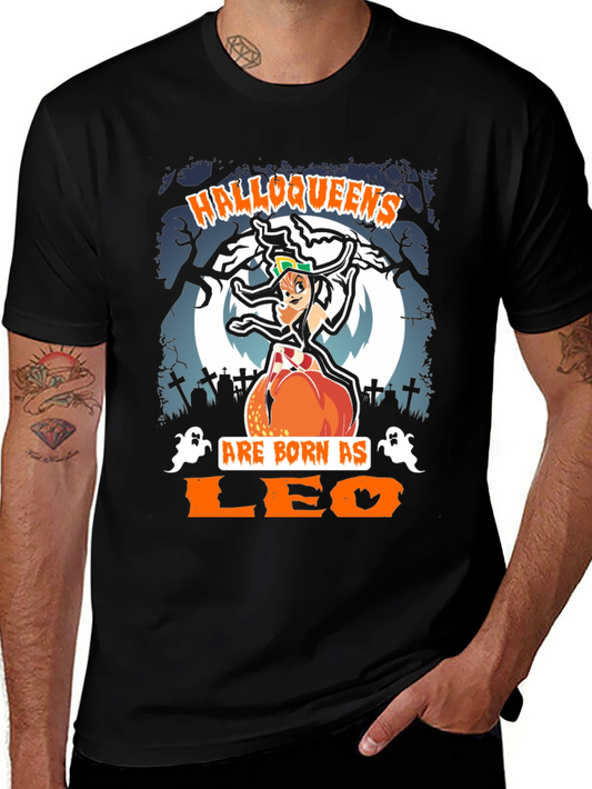 Halloqueens Leo T-Shirt: Halloween Zodiac Tee