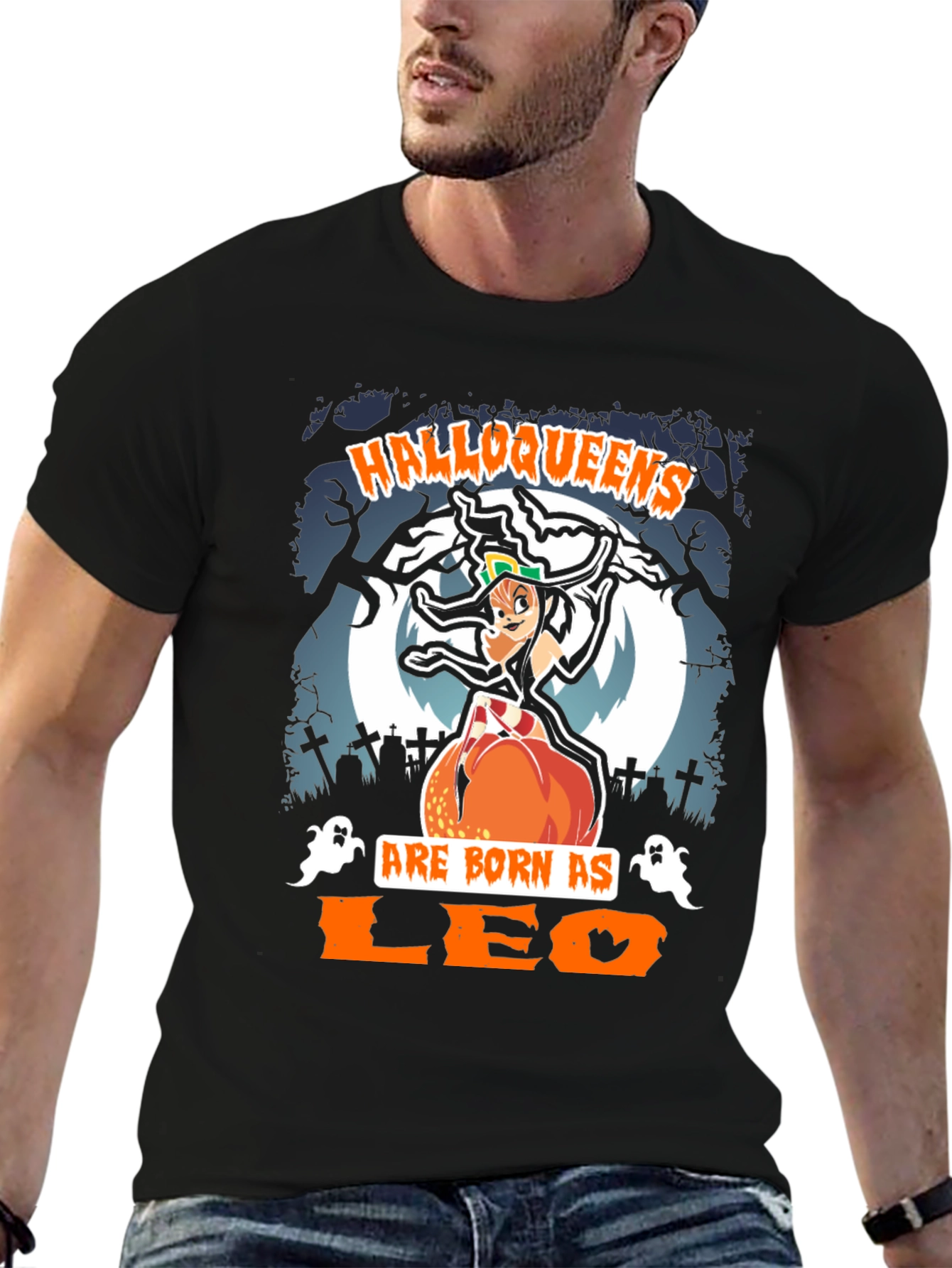 Halloqueens Leo T-Shirt: Halloween Zodiac Tee