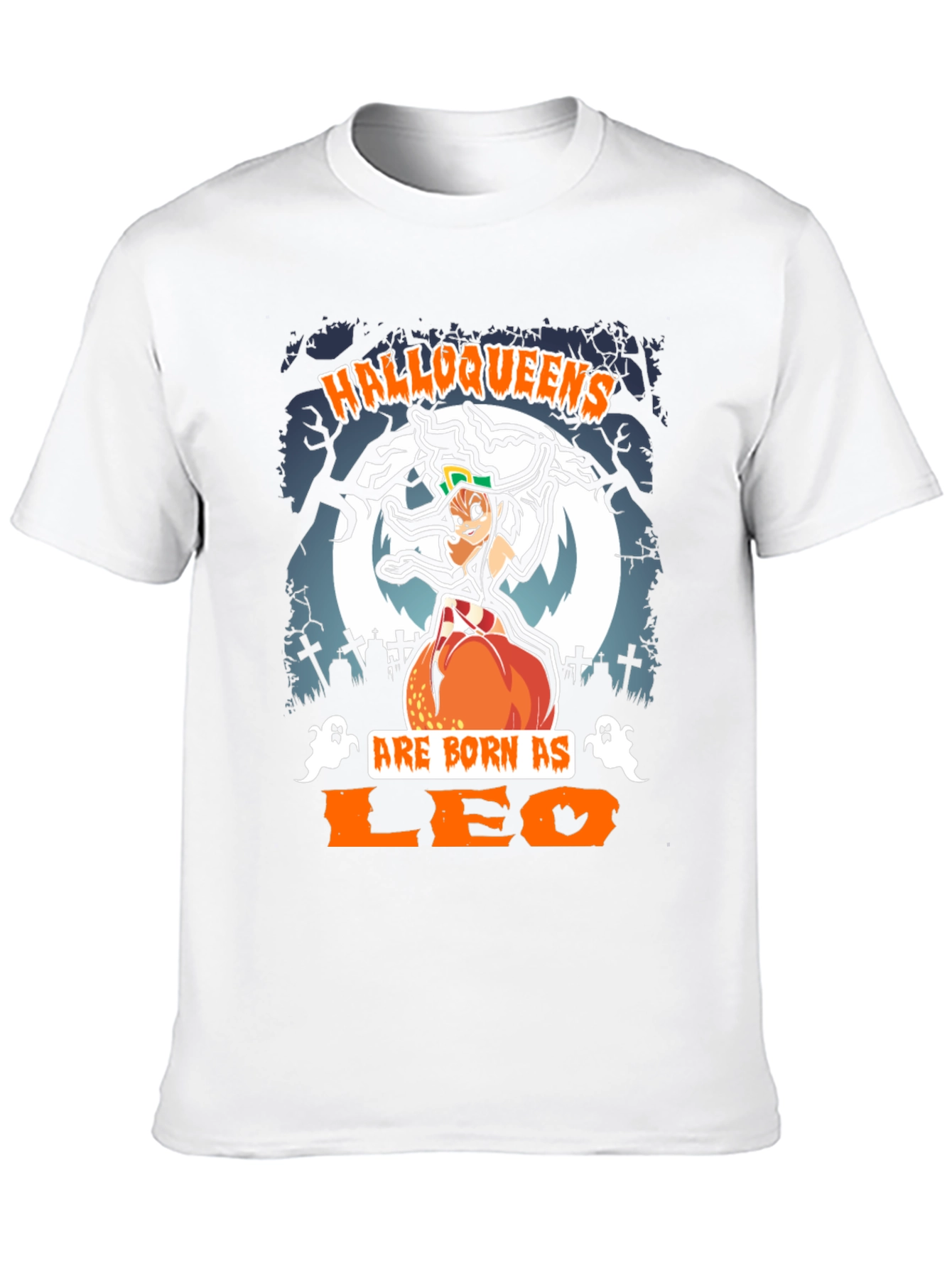 Halloqueens Leo T-Shirt: Halloween Zodiac Tee