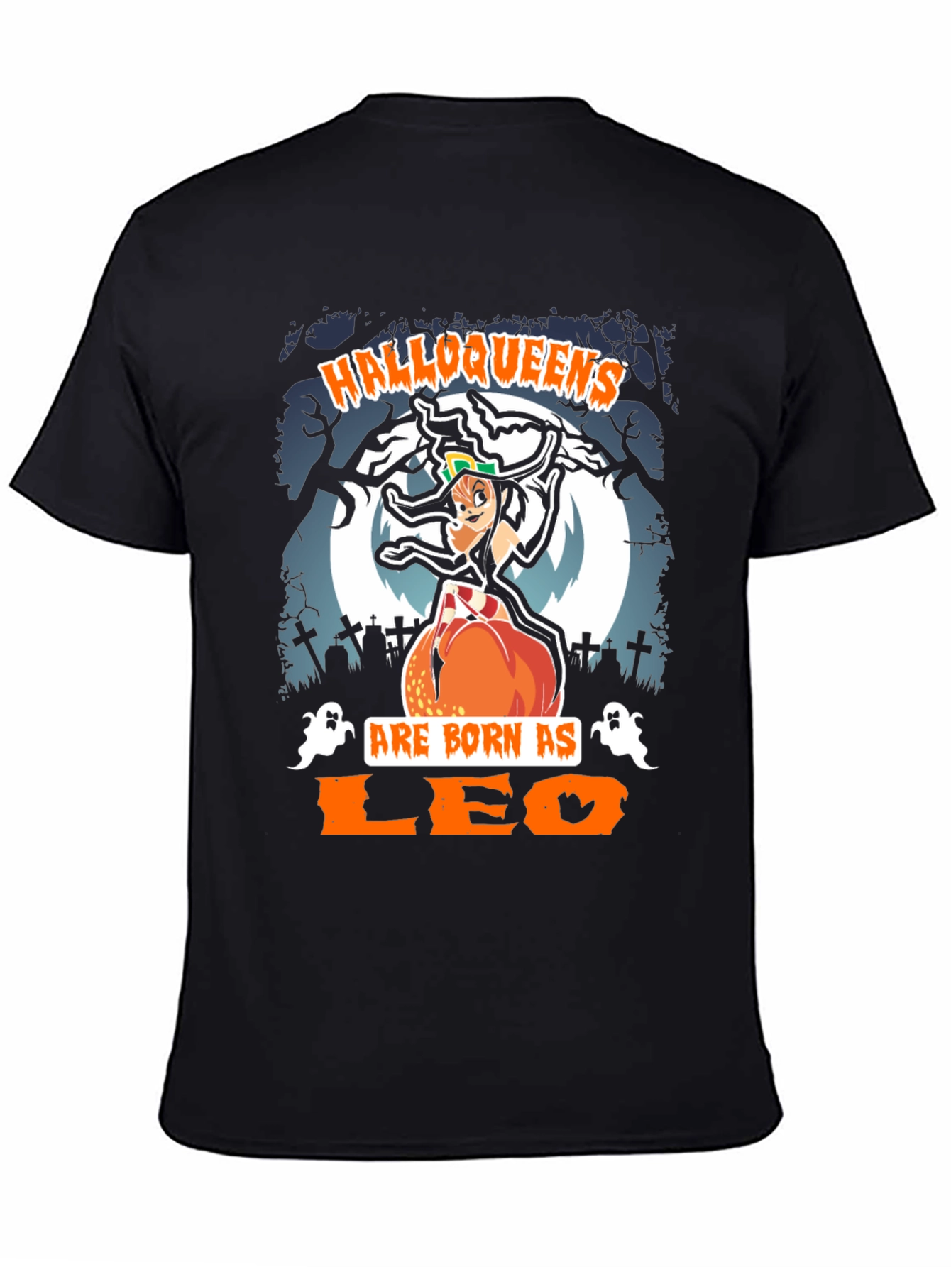 Halloqueens Leo T-Shirt: Halloween Zodiac Tee
