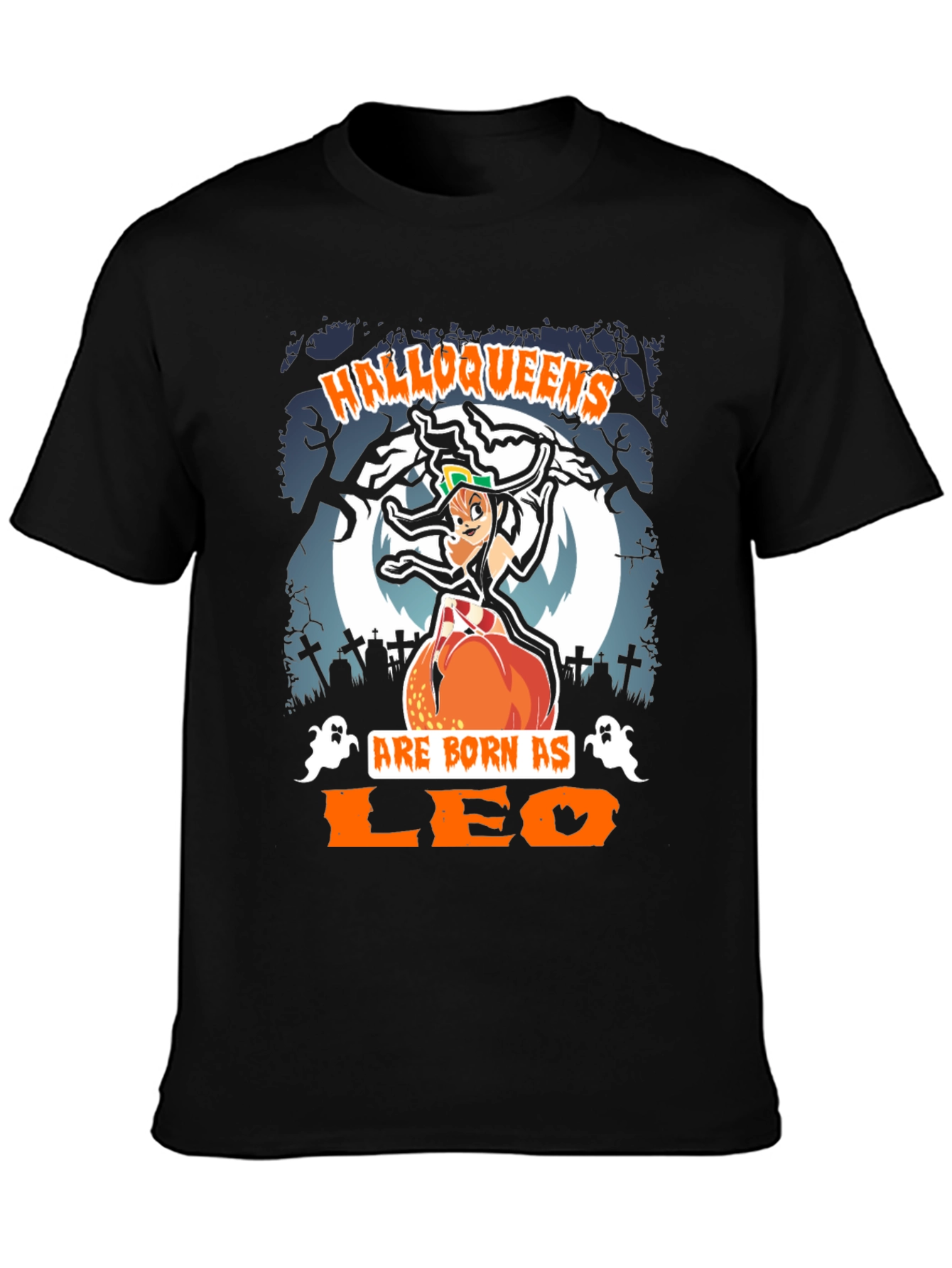 Halloqueens Leo T-Shirt: Halloween Zodiac Tee