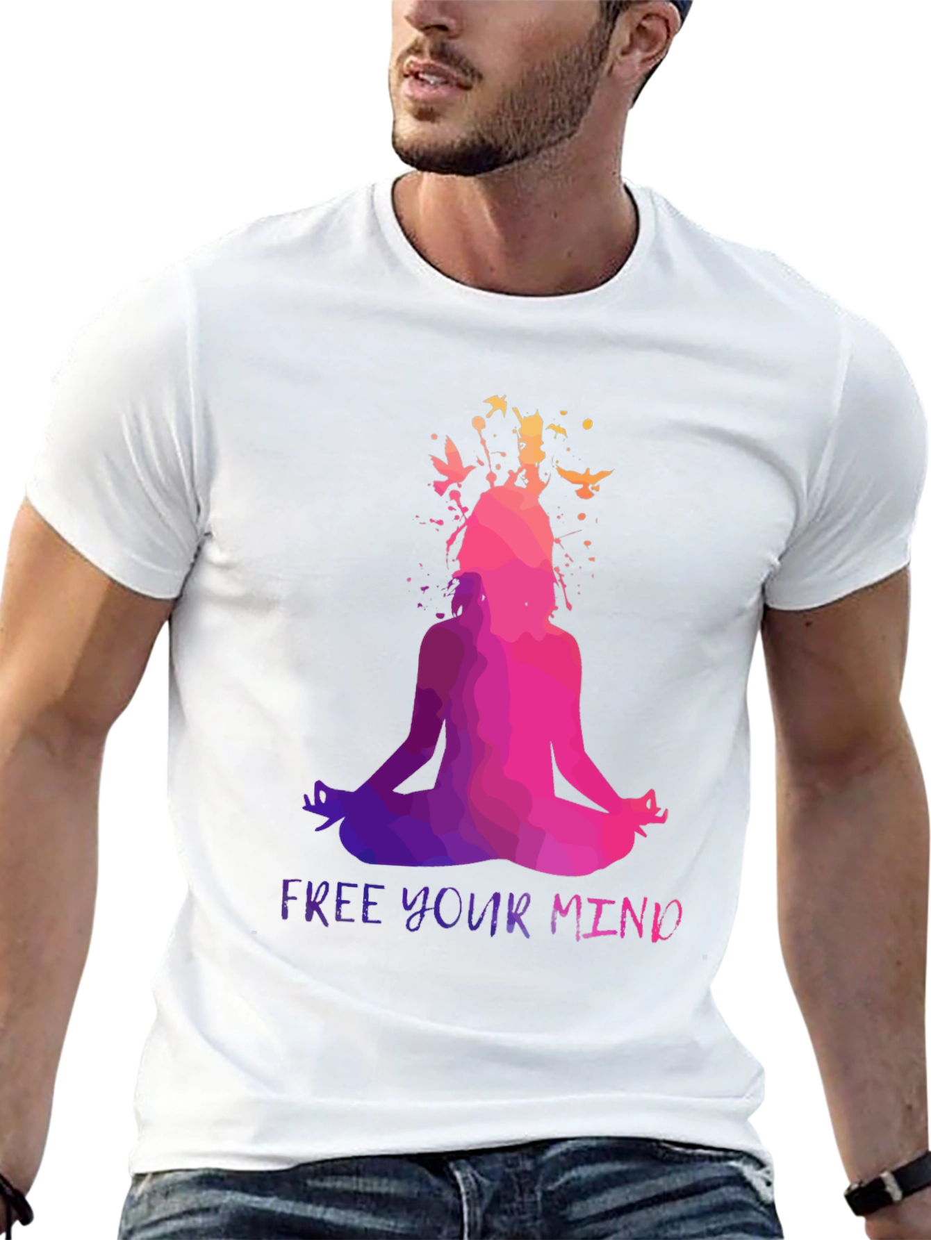 Free Your Mind Yoga Meditation T-Shirt
