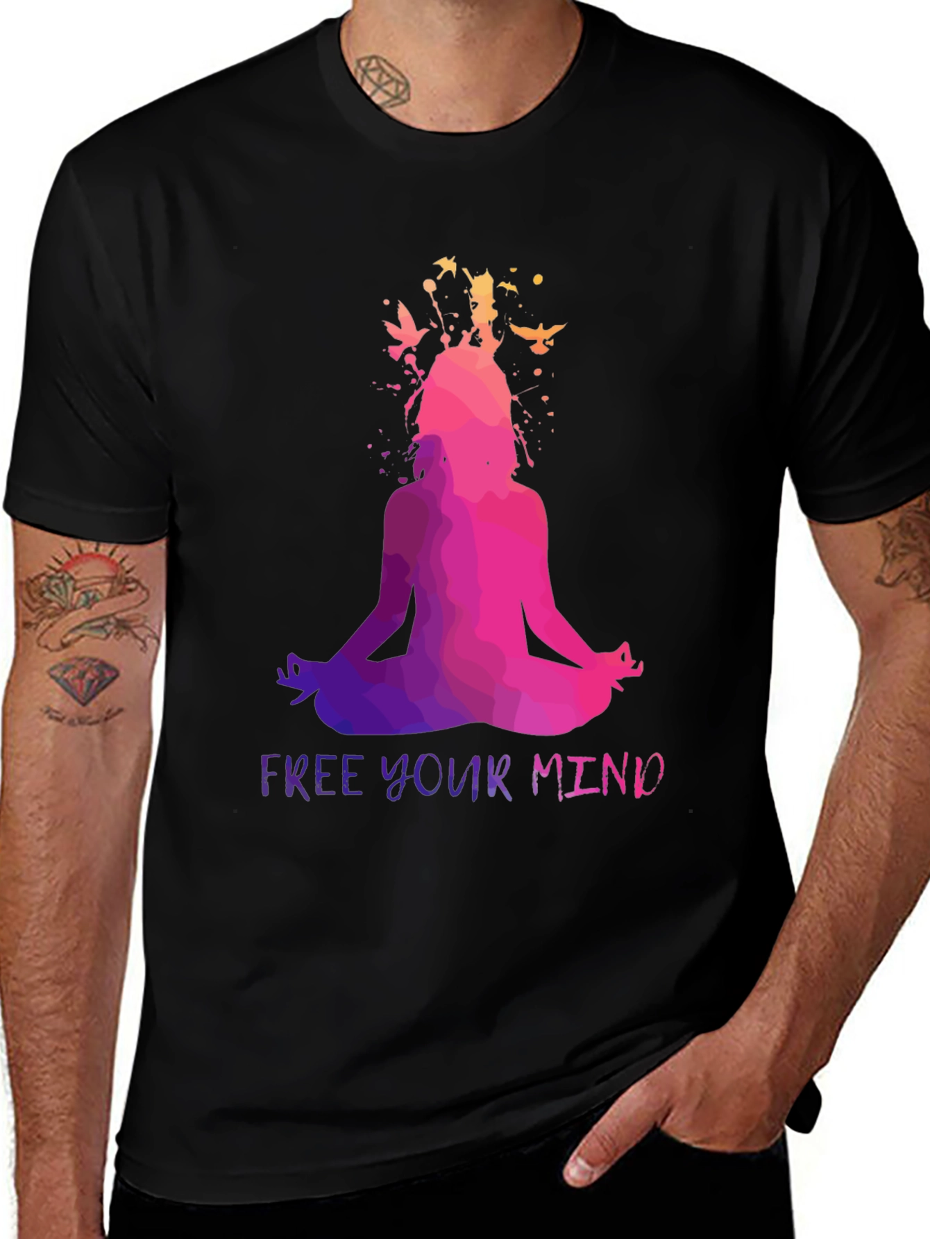 Free Your Mind Yoga Meditation T-Shirt