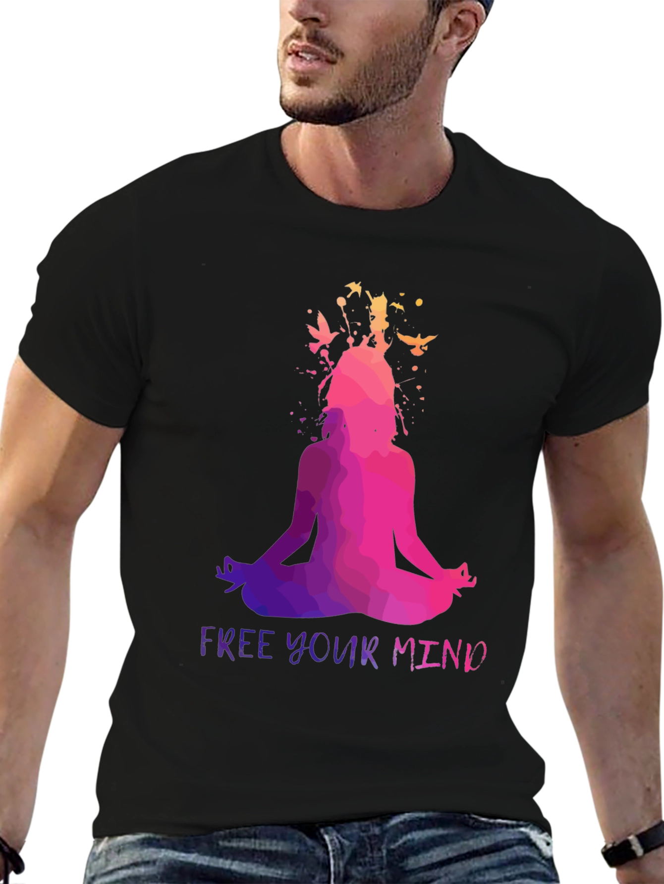Free Your Mind Yoga Meditation T-Shirt