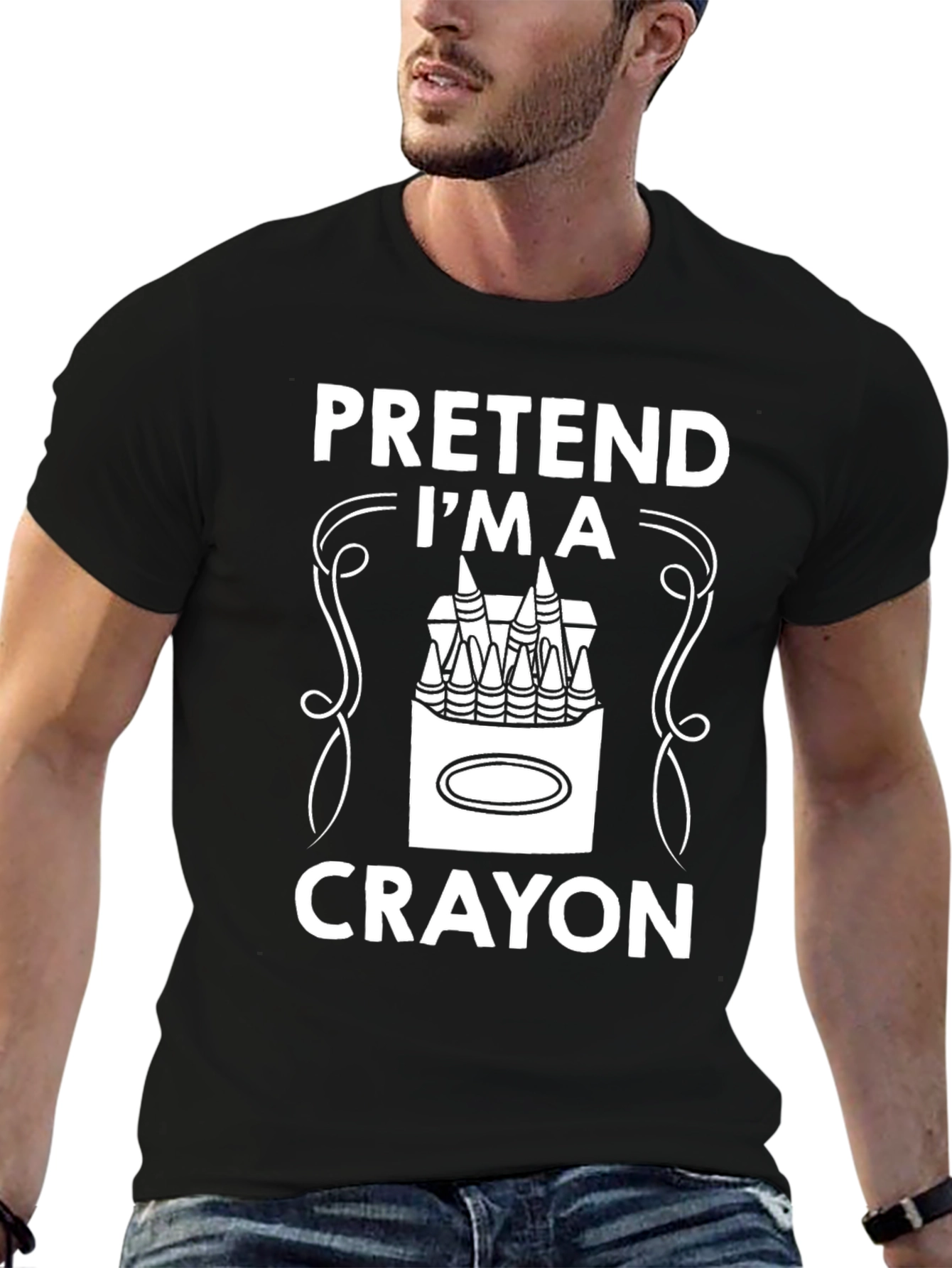 Pretend Im A Crayon - Funny Costume Party T-Shirt