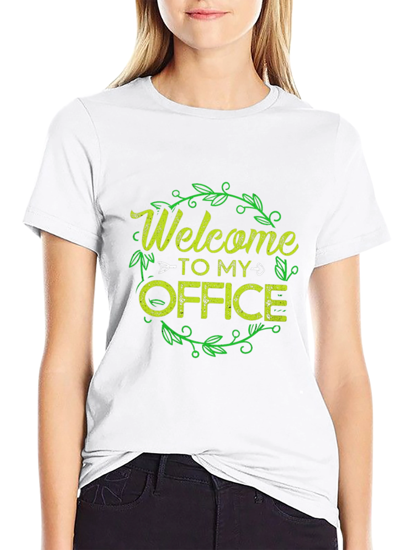 Welcome to My Office Graphic Tee - Black