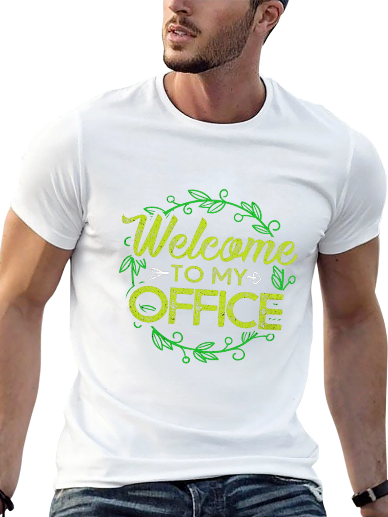 Welcome to My Office Graphic Tee - Black