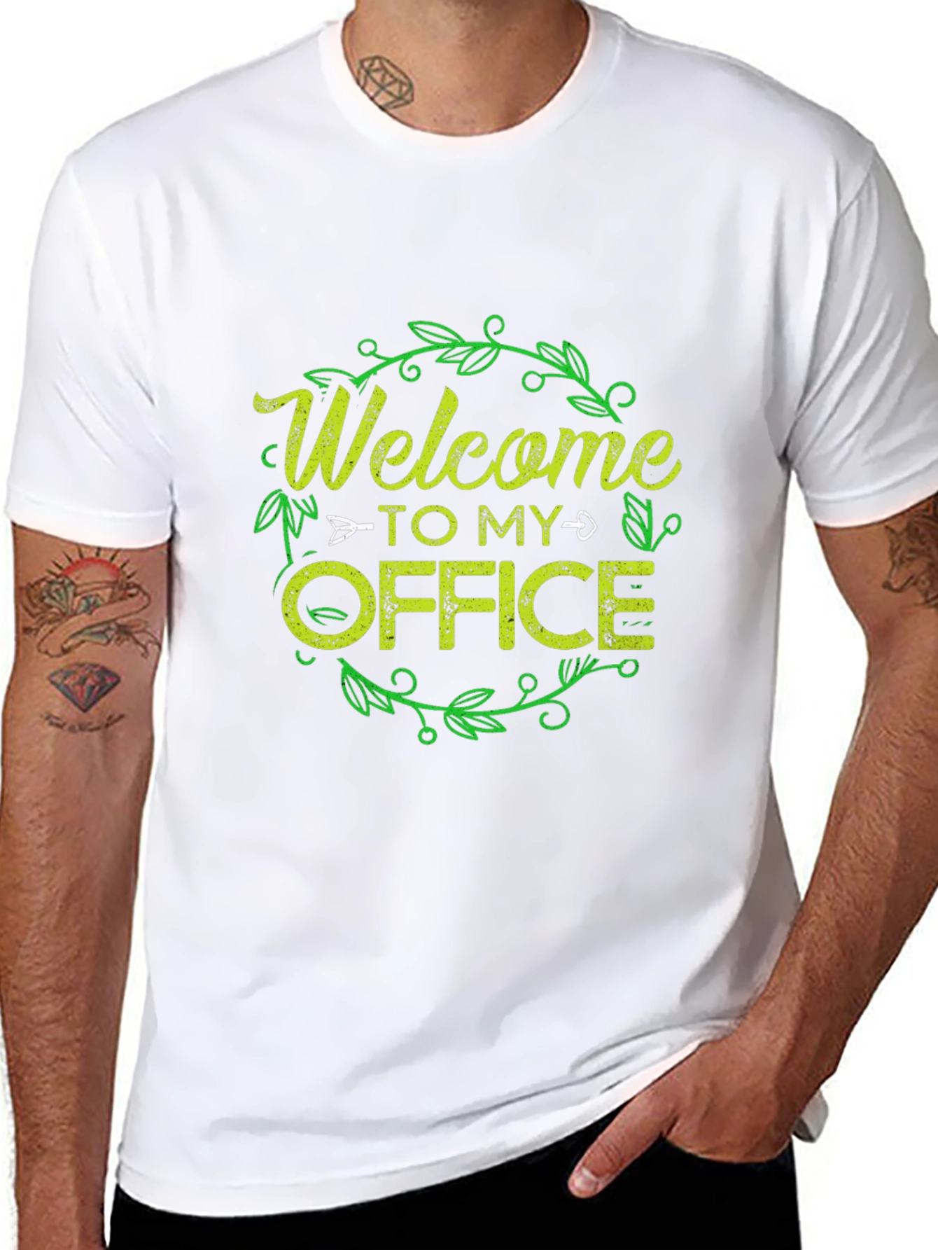 Welcome to My Office Graphic Tee - Black