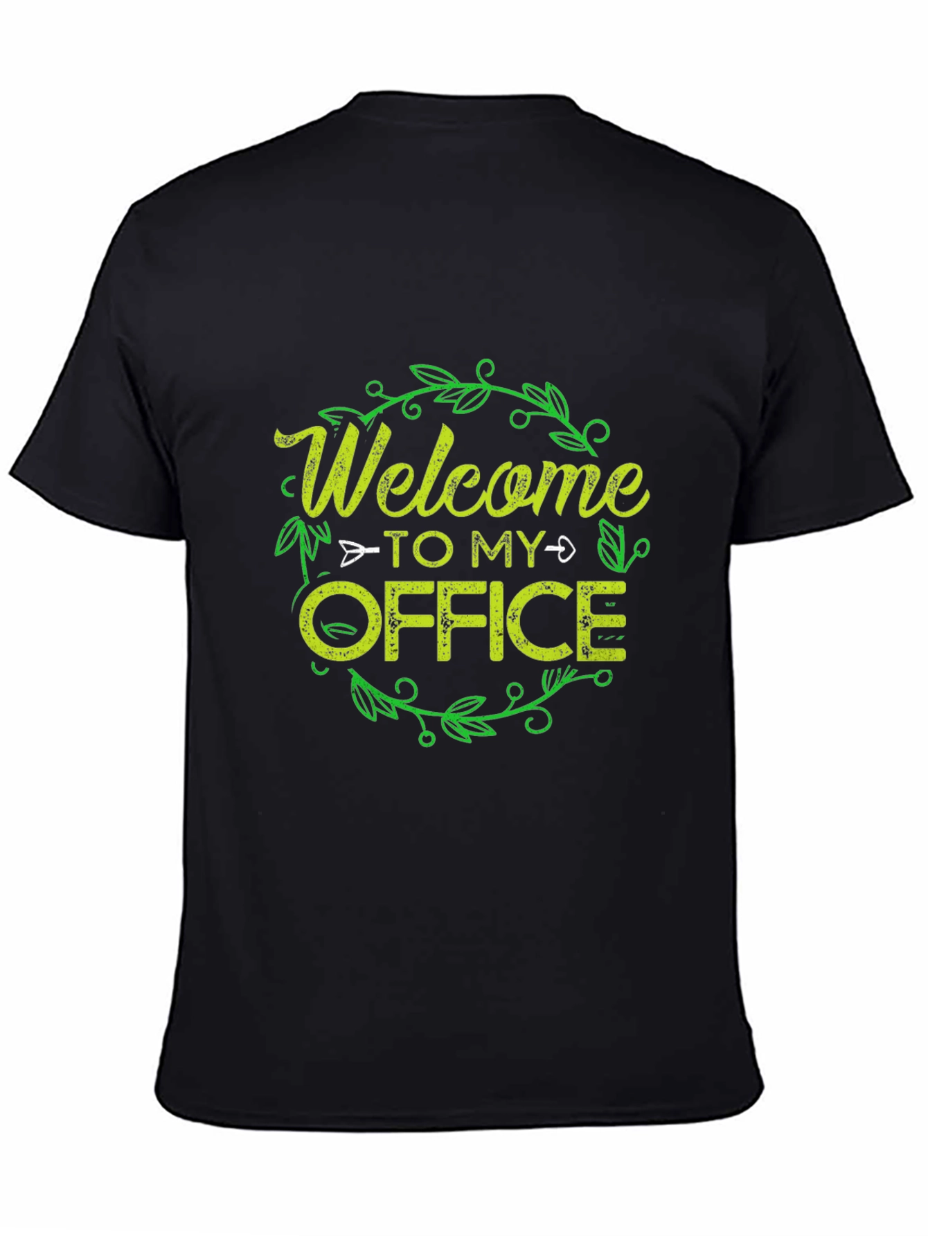 Welcome to My Office Graphic Tee - Black
