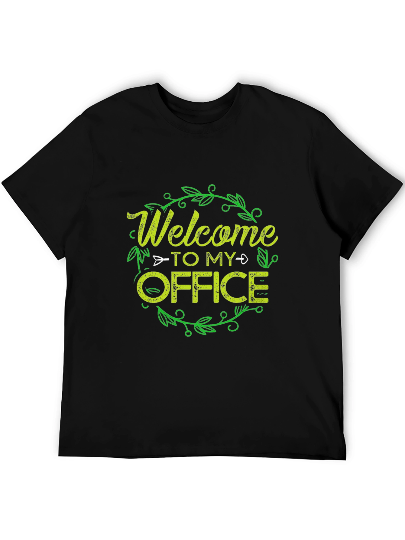 Welcome to My Office Graphic Tee - Black