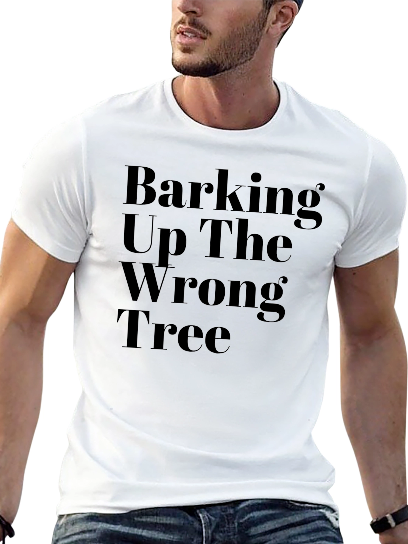 Barking Up The Wrong Tree Graphic Tee - Black
