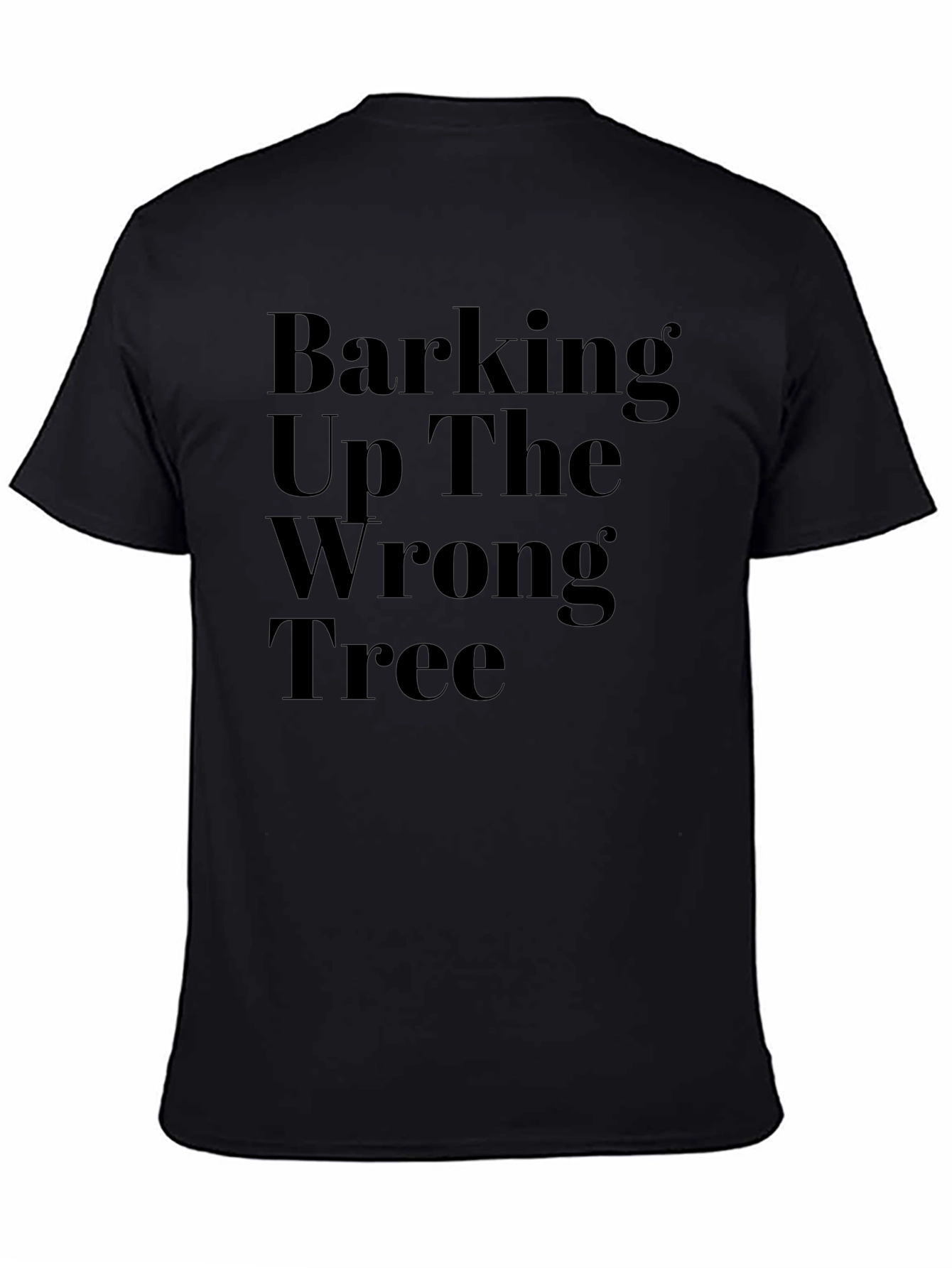 Barking Up The Wrong Tree Graphic Tee - Black