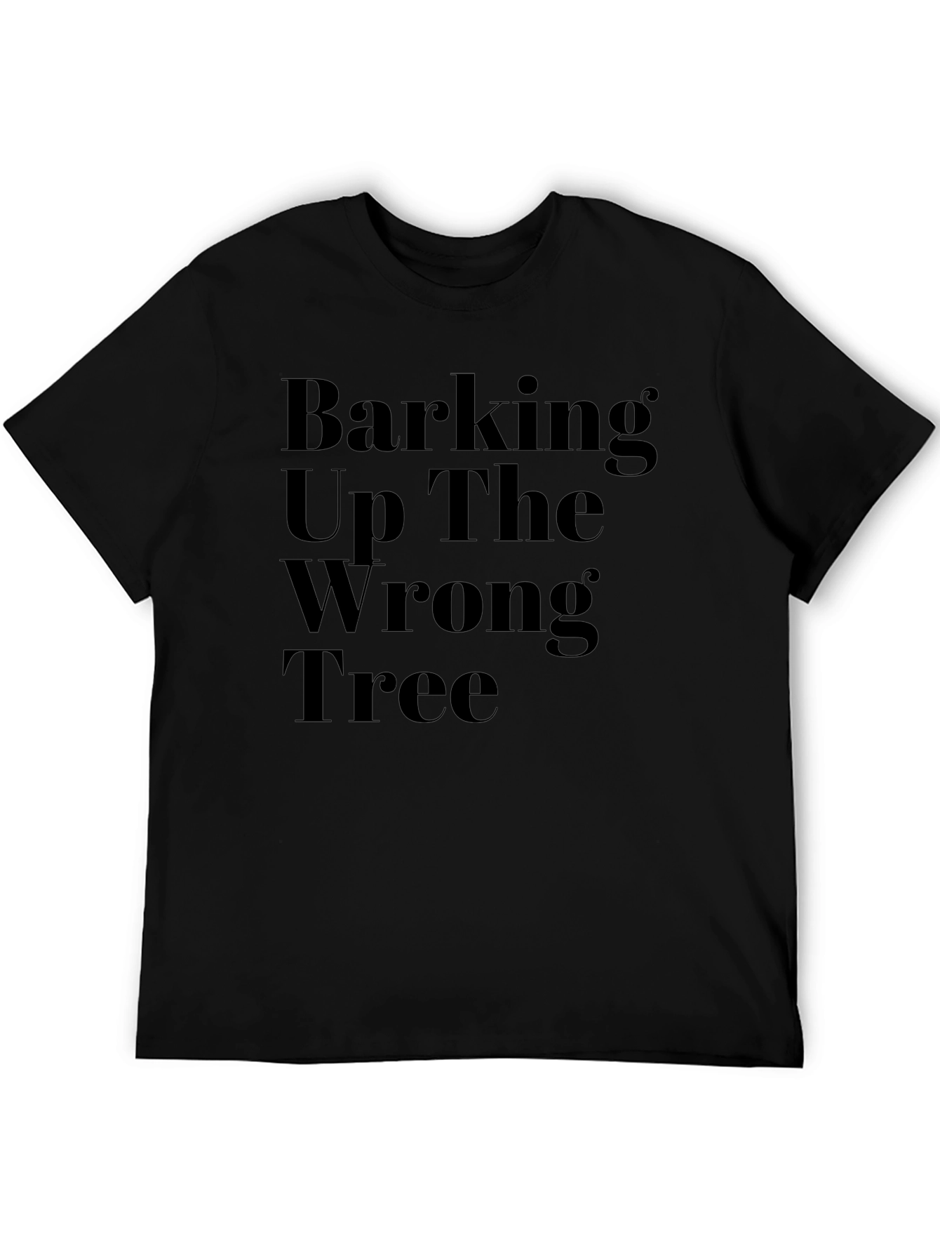 Barking Up The Wrong Tree Graphic Tee - Black